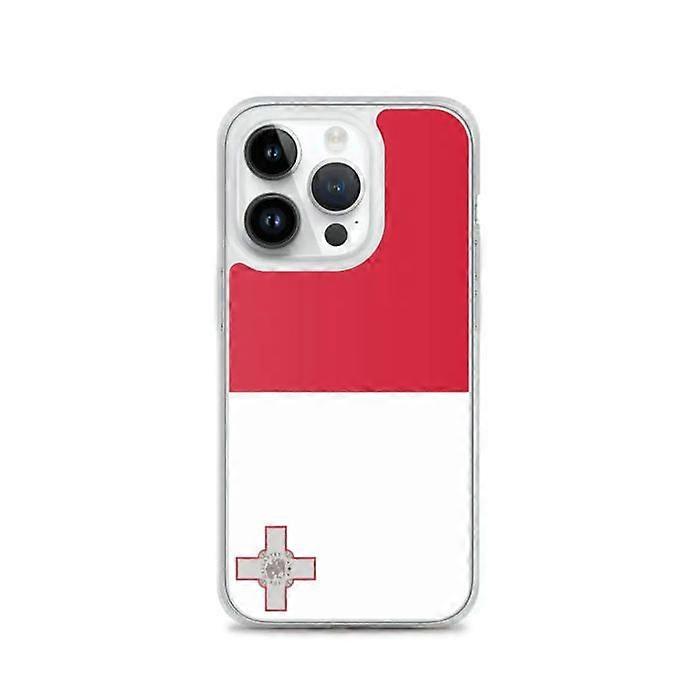 iPhone Case - Malta - Flag - Flexible - Slim Design - Compatible with iPhone 14 Pro