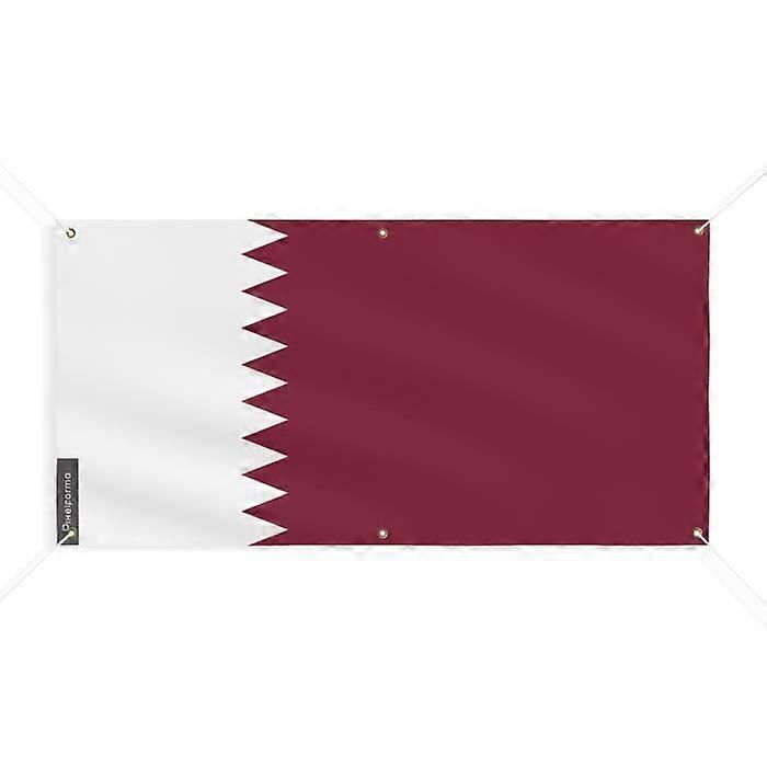 Qatar Flag Banner 6 Grommets 60x120cm Polyester