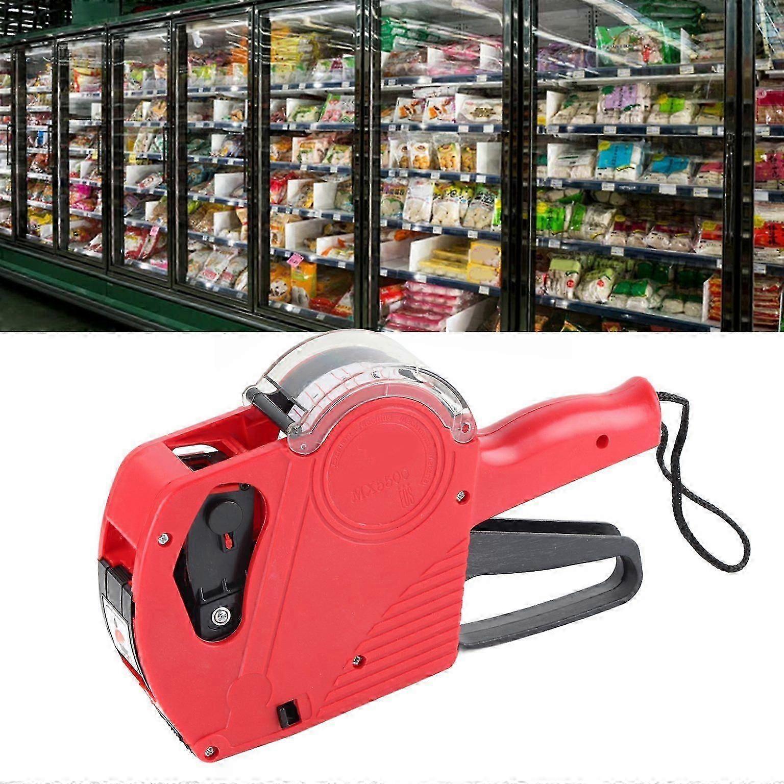 ​8-Digit Handheld Price Tag Gun - Manual Labeling Machine with Roll Paper for Retail/Inventory Management​