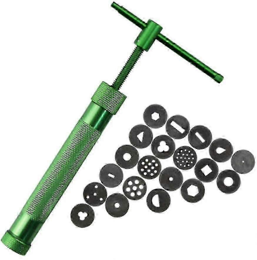 Clay Extruder Gun With 20 Tips Sugar Paste Extruder Cake Decor Tools