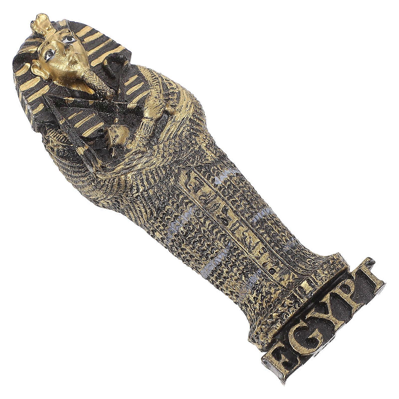 Egypt Pharaoh for Home Decor Golden Resin Material Set of 4 Small Size