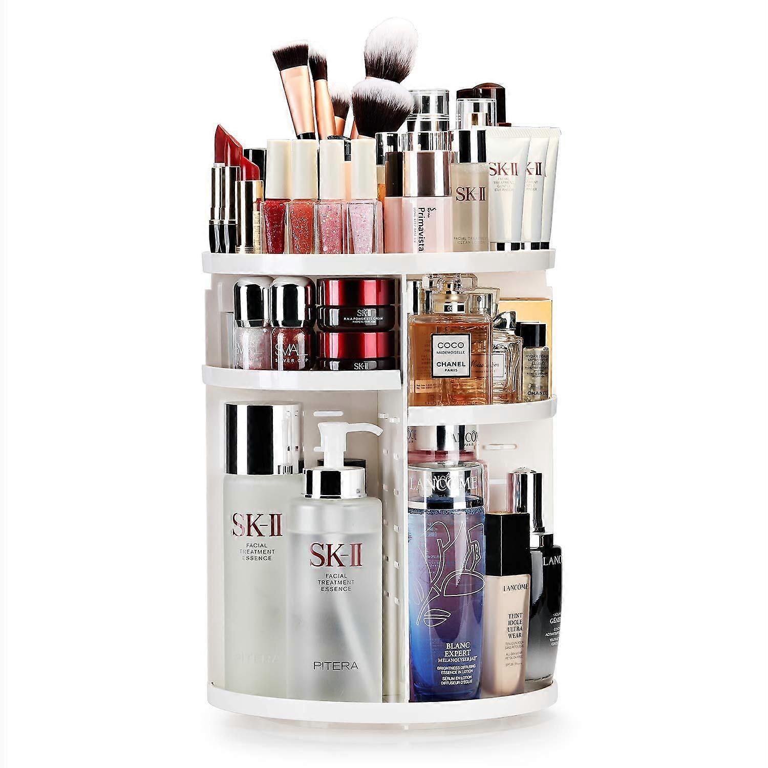 Large Makeup Organizer 360 Περιστρεφόμενη αποθήκευση καλλυντικών ομορφιάς στο περίπτερο