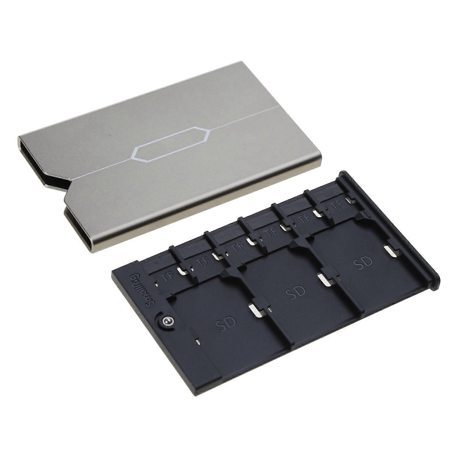 2832 Camera Memory Card Holder for Case for 3 SD Cards 2 TF and SIM Card Storage CNCAluminu Alloy Anti-fall Anti-Scratch