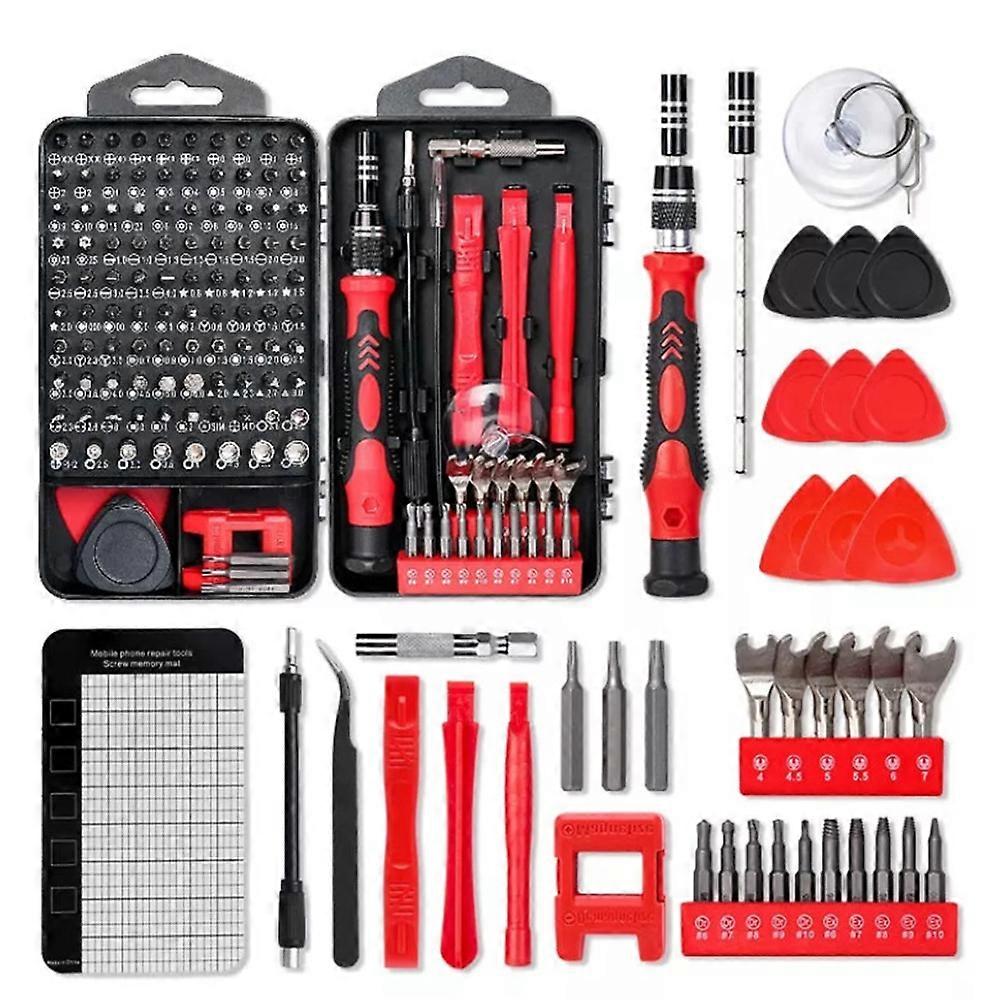 Magnetic precision screwdriver set (with bits), 115-piece mini screwdriver tool set