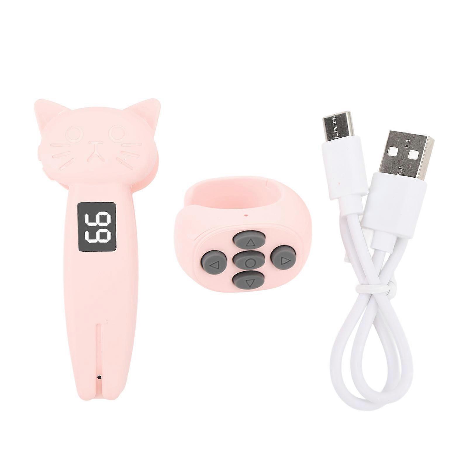 Remote Control Page Turner Portable Bluetooth Remote Clicker Camera Shutter for Electronic Book Phone Tablet Roseate