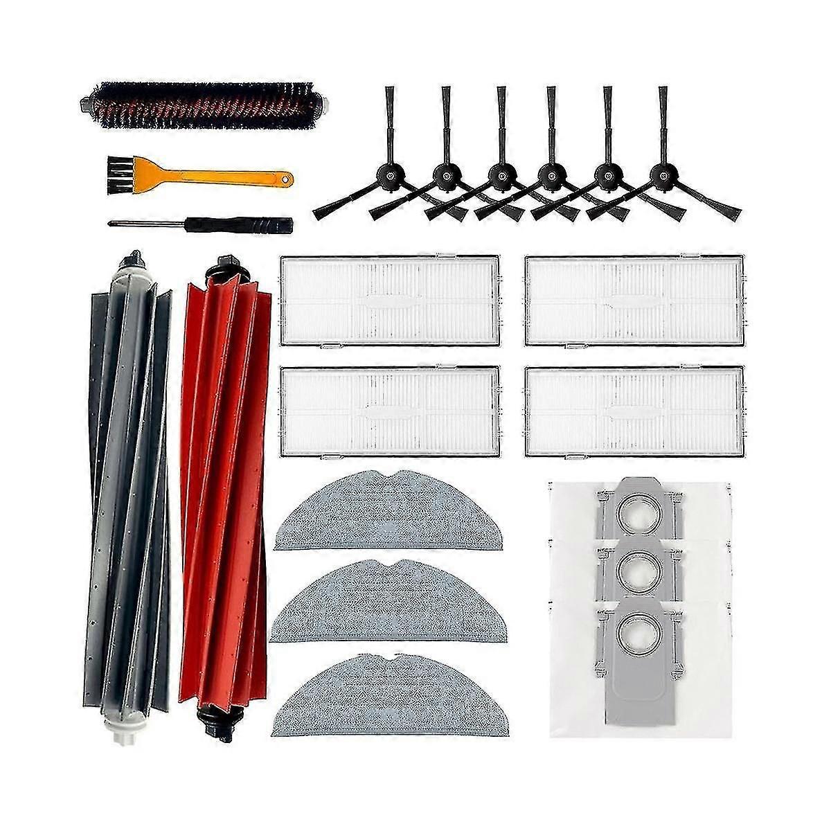 Robot Vacuum Accessories Kit for S8 Pro Ultra - 2x Main Brushes, 4x Side Brushes, 3x HEPA Filters