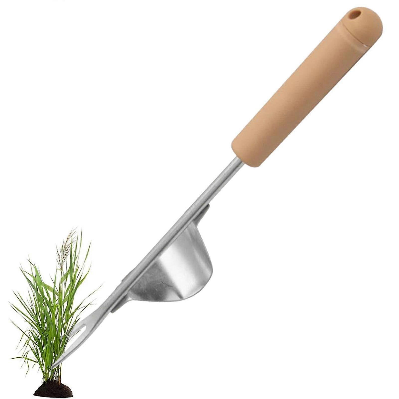 Manual Weeder - Stainless Steel Multifunctional Standing Weeding Tool for Garden, Farm, and Lawn - Easy Weed Removal