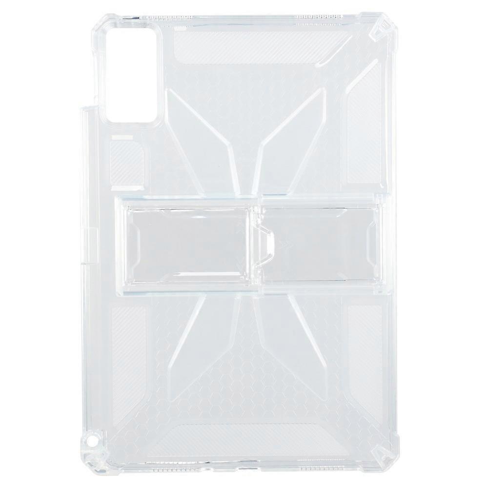 متوافق مع Xiaomi Redmi Pad SE Clear Case Kickstand مقاوم للصدمات TPU + غطاء الكمبيوتر اللوحي مع فتحة القلم