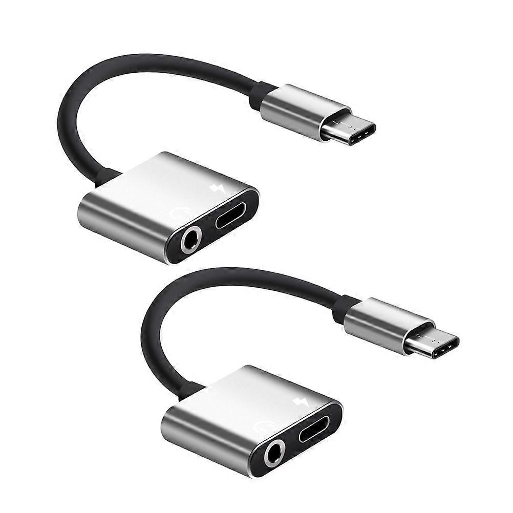 It sounds like you're referring to a **Type C to 3.5mm Headphone Jack Adapter with Charging Support**, often called a **"Charge & Play" adapter**.