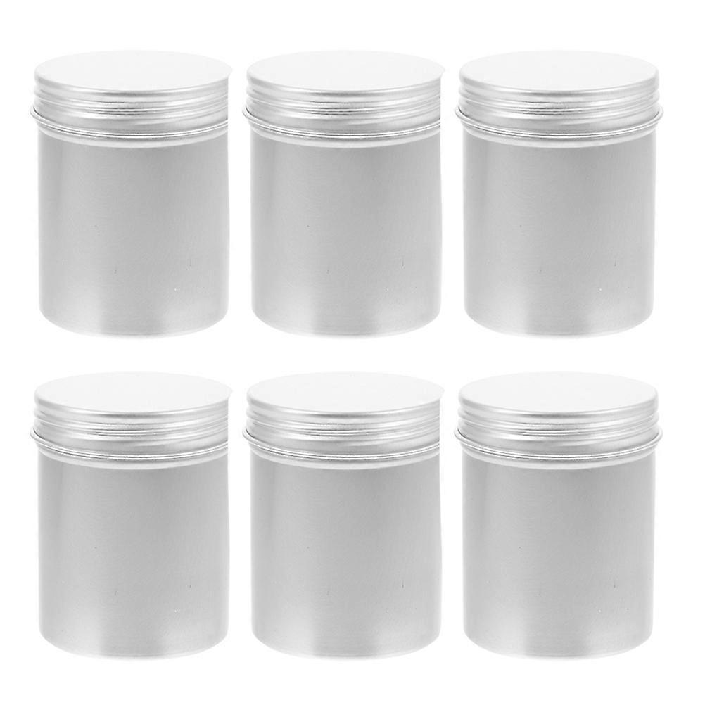 6Pcs Aluminum Jars Refillable Containers Empty Jars Small Storage Container 80ml