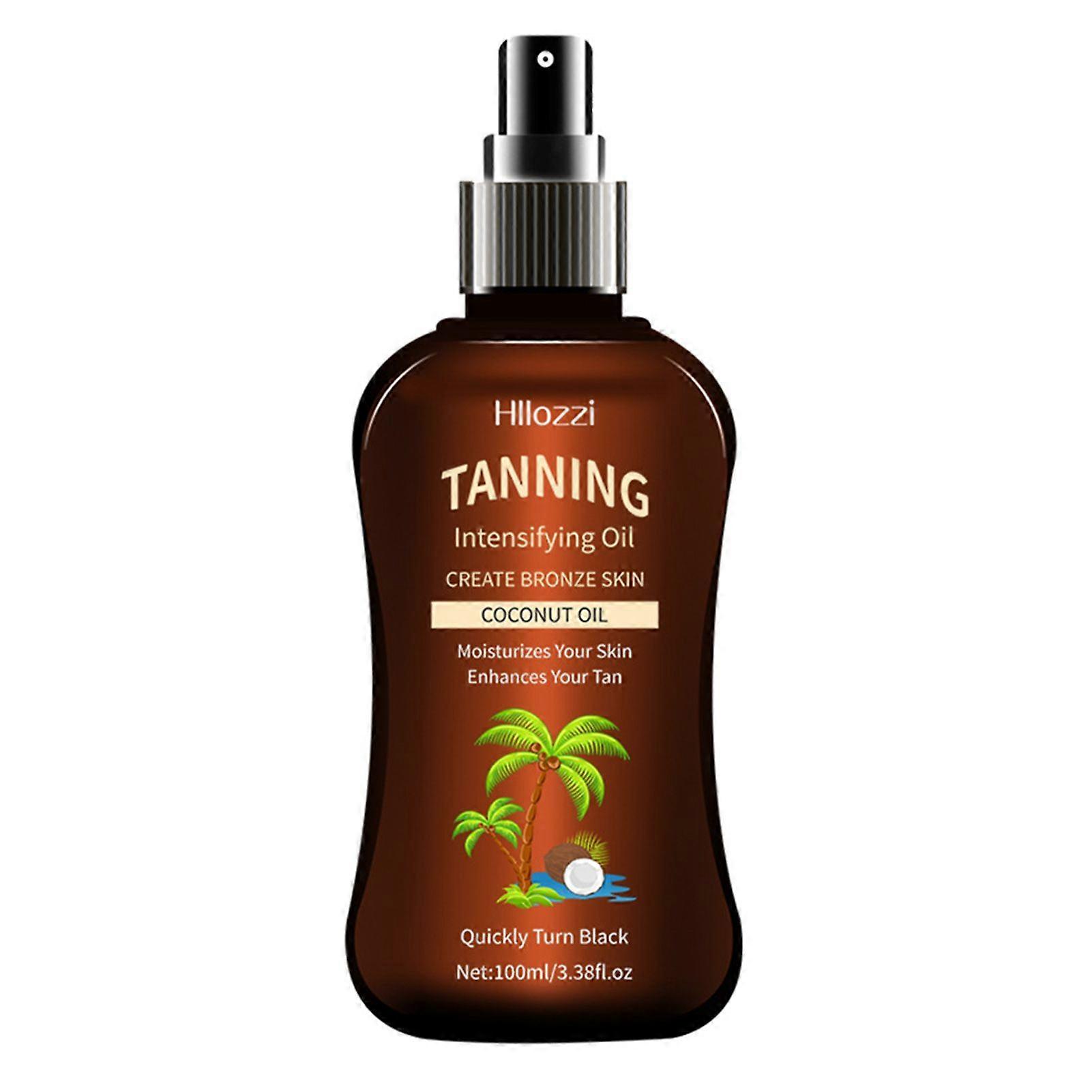 Huile autobronzante d’apparence naturelle Bronzant d’extérieur Fast Dark pour tous les types de peau