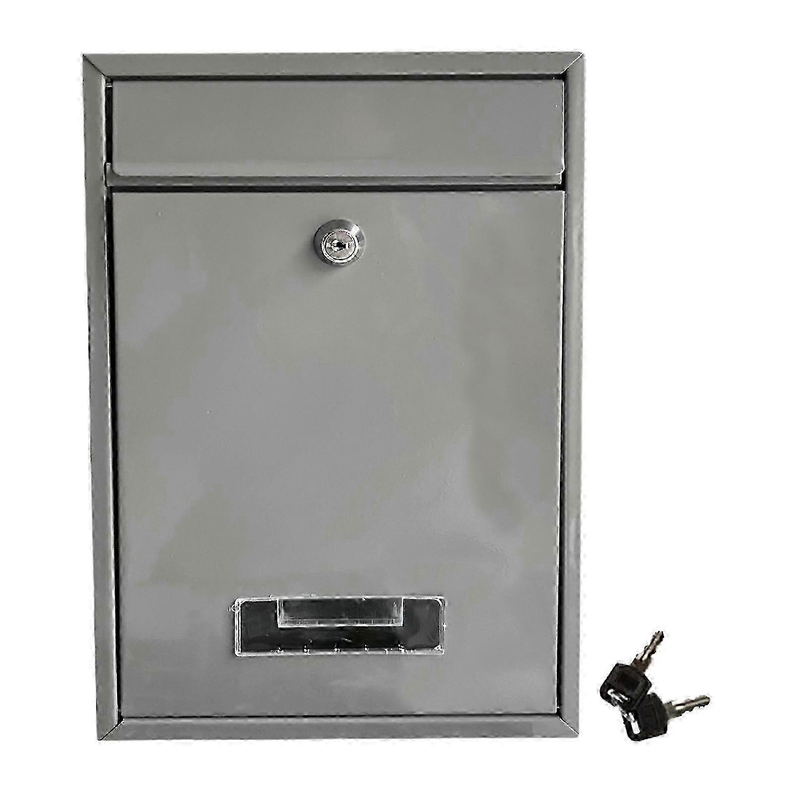 Lockable Iron Wall Mounted Mailbox for External Gates, Office Doors Weatherproof Post Box 2025