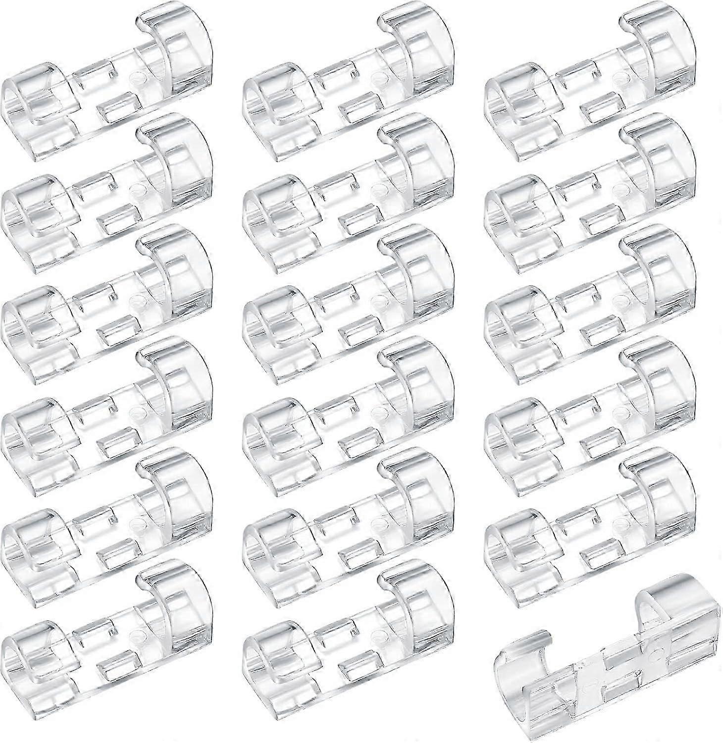 120 Pcs Adhesive Cable Clips, Cable Management Clips, Clear Cable Organizer, Cord Holder