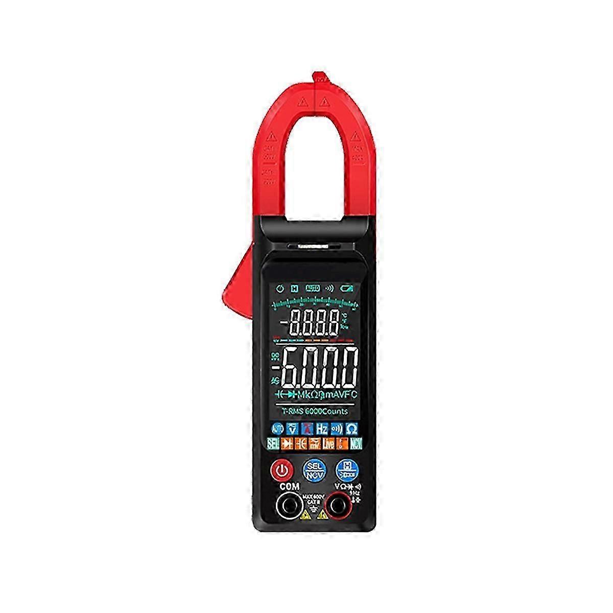 Clamp Meter DC/AC Voltage Current Digital Clamp Meter 6000 Counts 400A Multimeter Color Screen Volt