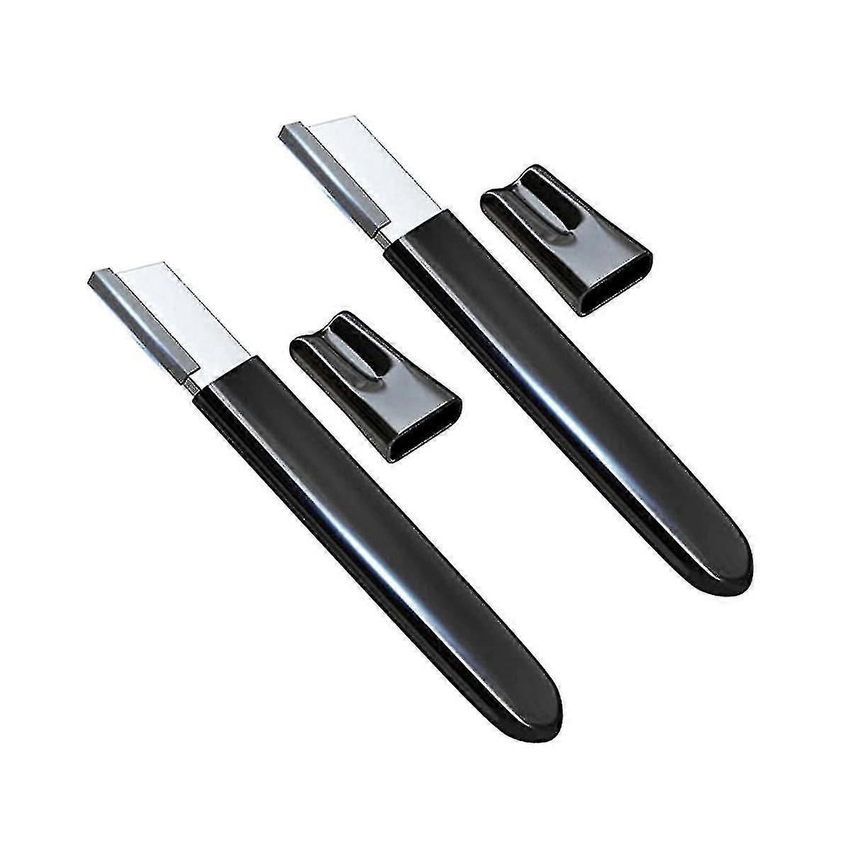 2-Pack Garden Tool Sharpener for Pruners, Shears, Scissors - Portable Blade Sharpening Kit