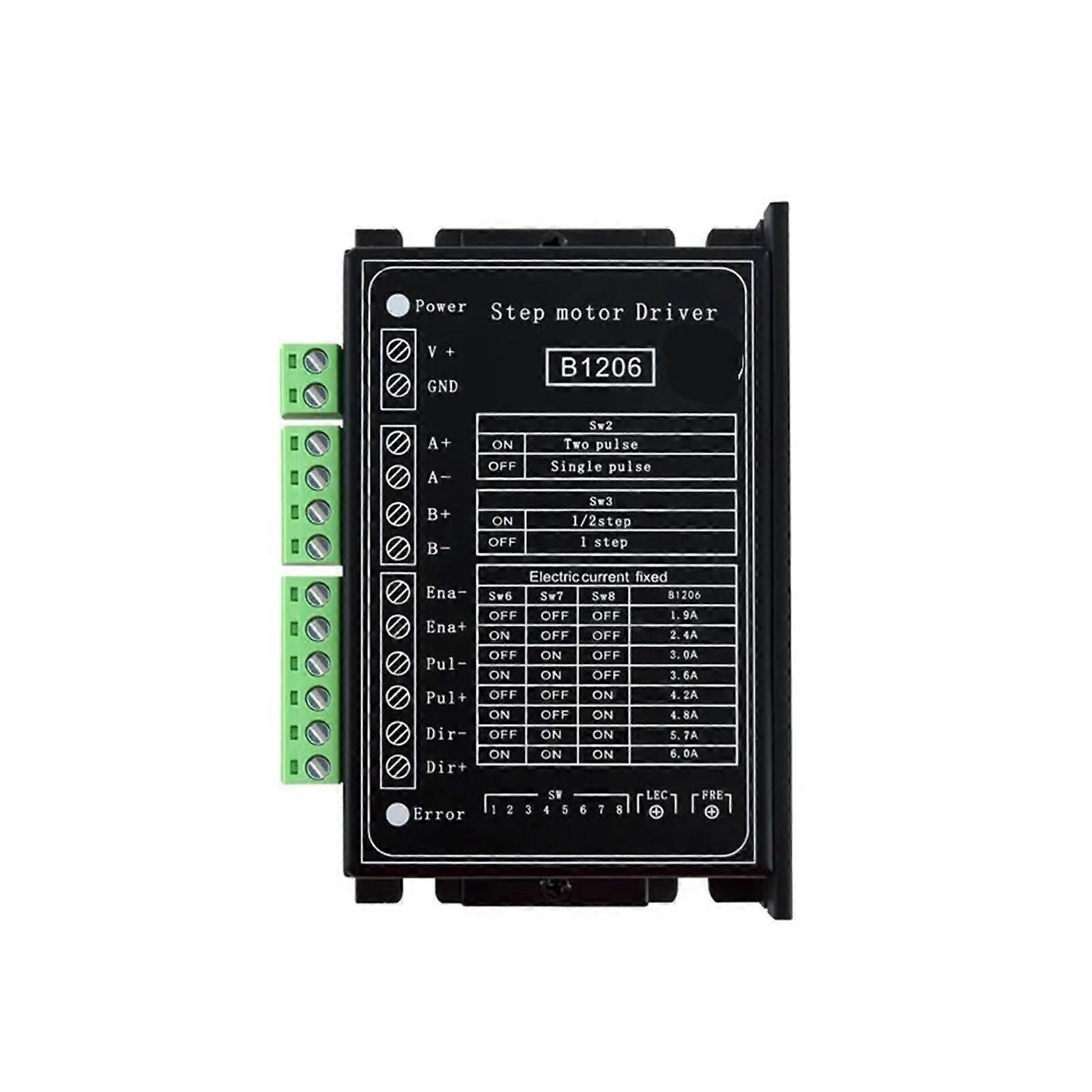 Stepper/HalfStepper Motor Driver B1206 2Phase Stepper Motor Driver Supply Voltage 120V Working Current 6A Ref: 9717
