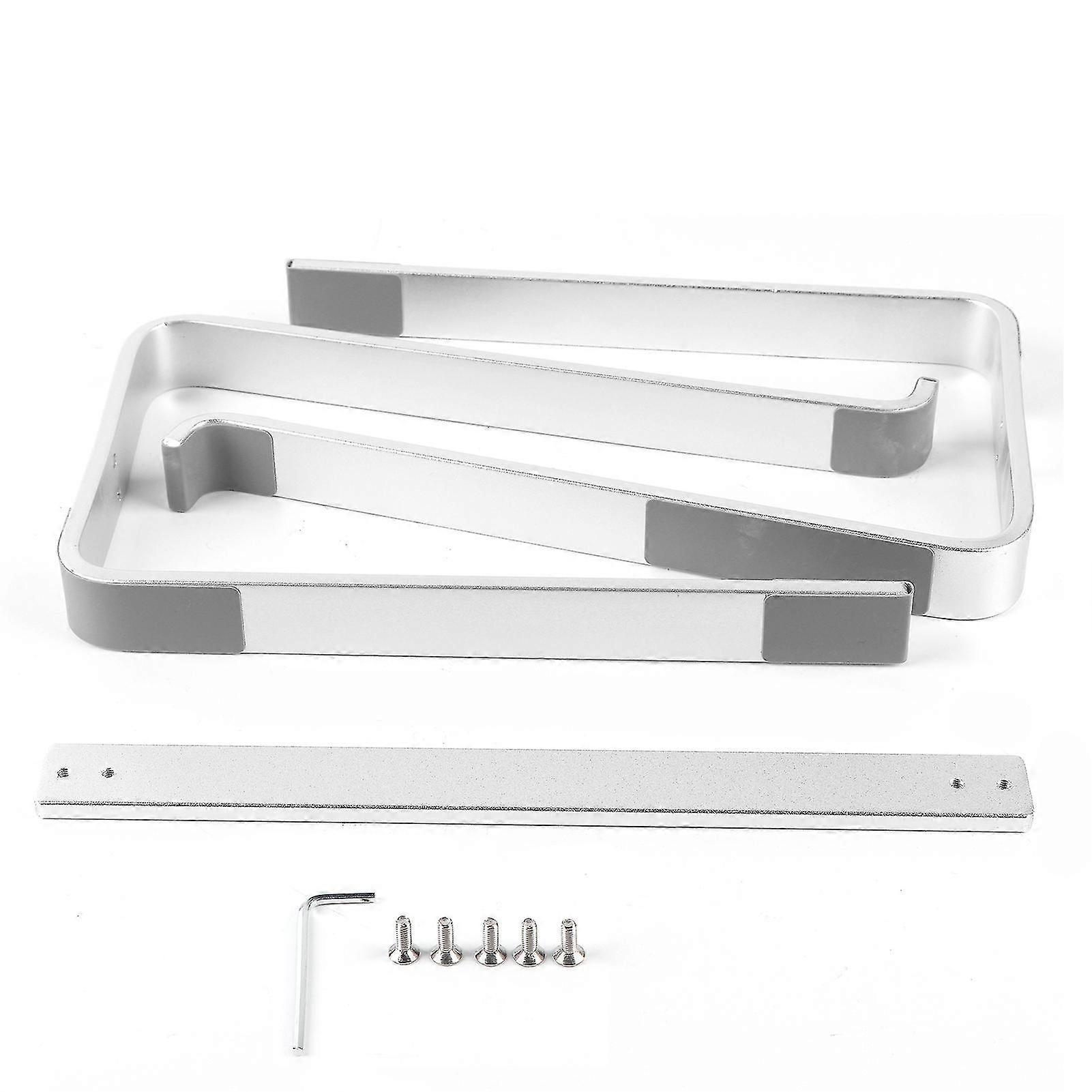 Ergonomic Aluminum Laptop Stand for Home Office - Silver Cooling Riser