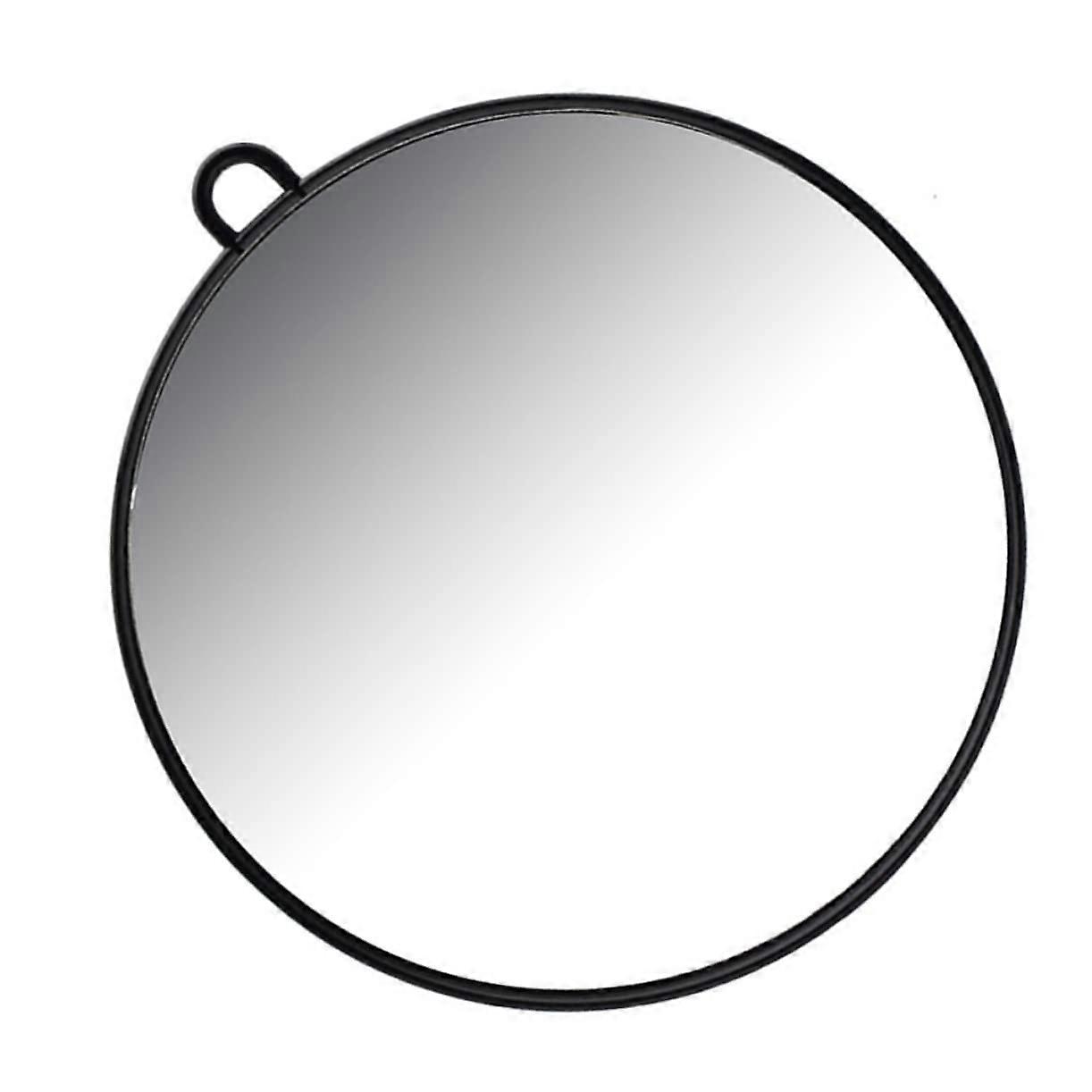 Round hairdresser mirror hand mirror small cosmetic mirror with highresolution surface practical house and travel