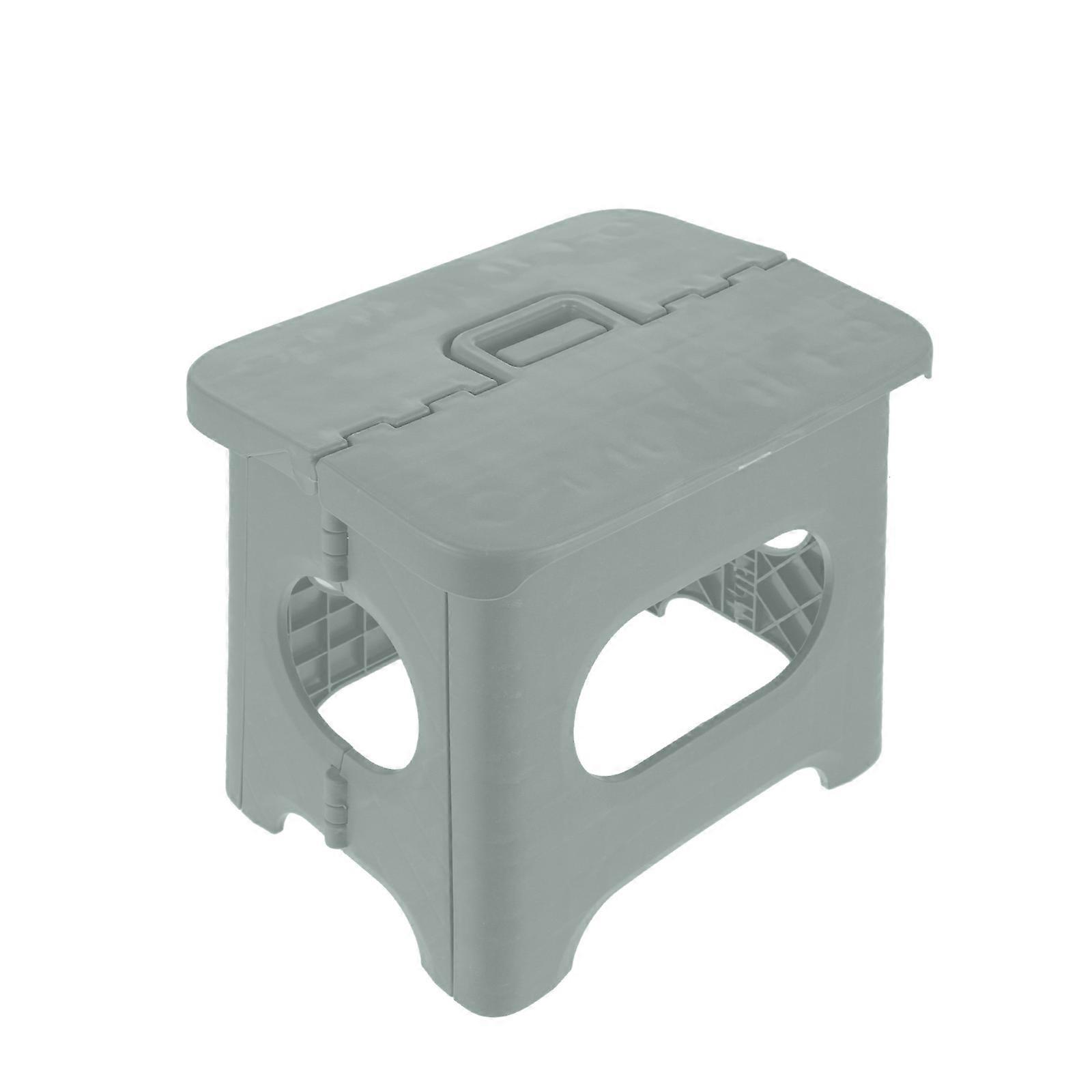 Folding Plastic Stool Practical Design For Outdoor Activities Rectangular 26X22X20cm 1Pack