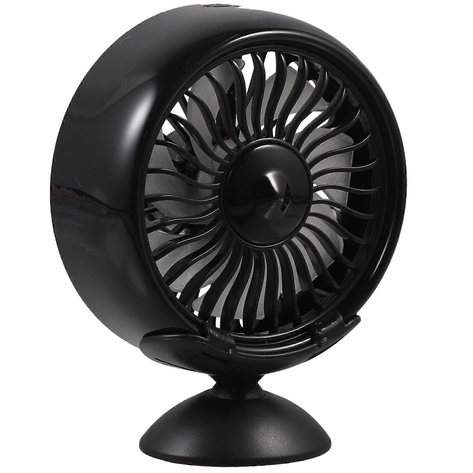 Vehicle Fan Dual Installation Portable Design Drivers Square ABS Material 9.50X9.50X7.50CM 1Set