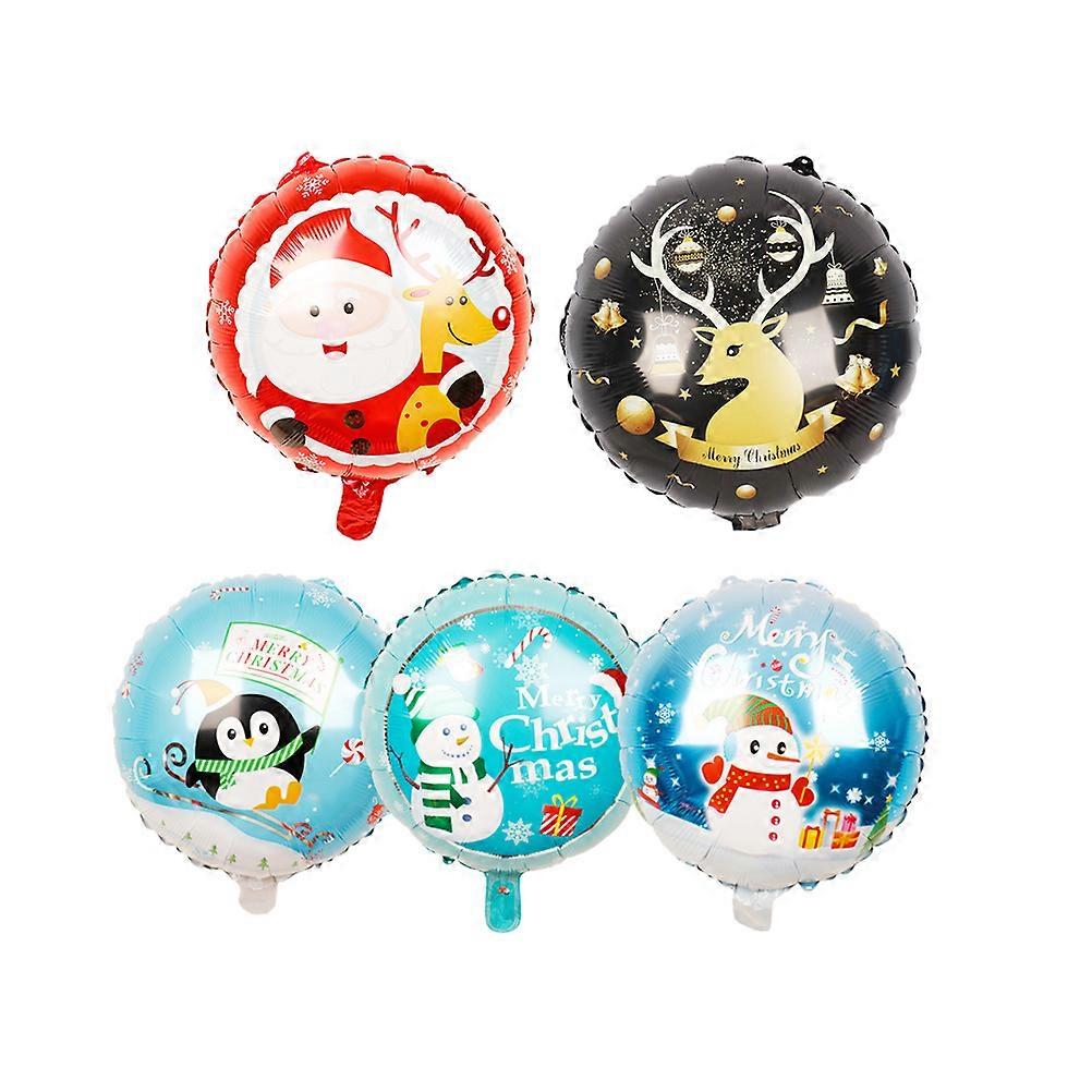 ホイルクリスマスデコレーションアルミホイルバルーンクリスマスデザイン18インチアソートカラーデコレーション10個