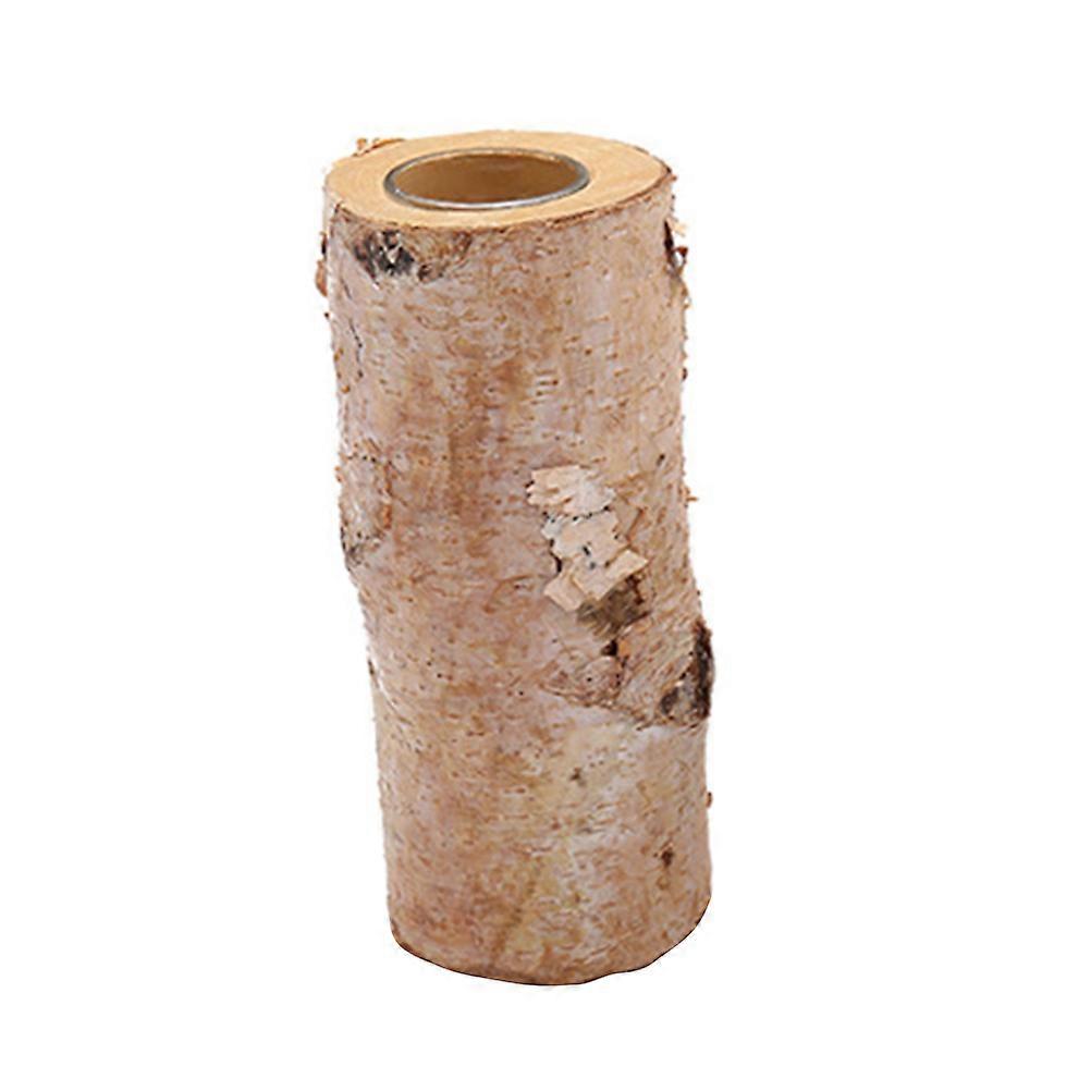 Birch Wood Candle Holder Trunk Tea Light Holder Candlestick for Pastoral Decoration