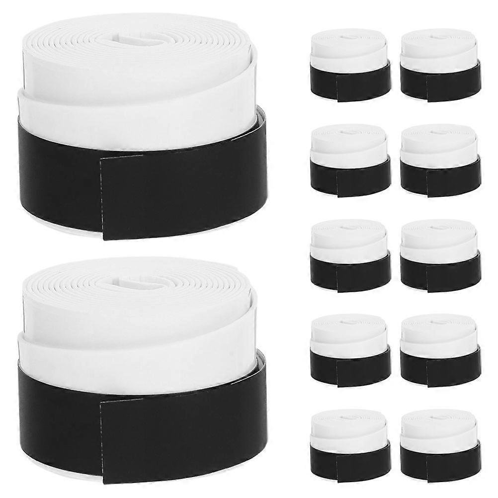 Badminton Racket Overgrip Tape Enhanced Comfort Non Slip Design for Professional Players 12Pcs White