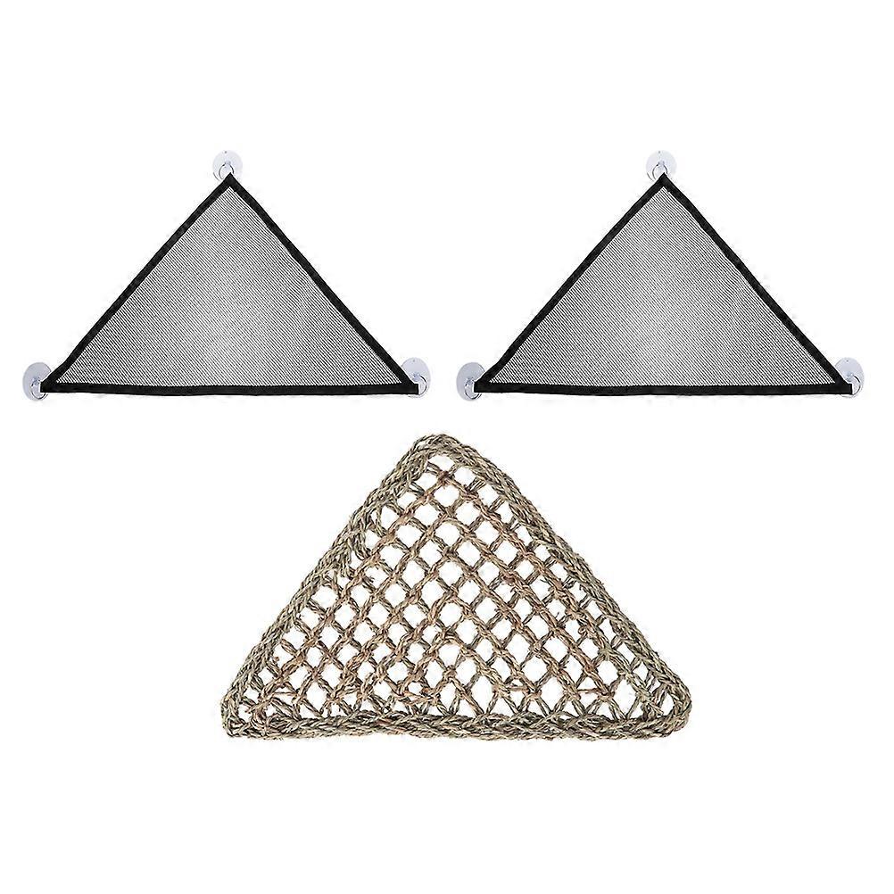 Lizard Lounger Hammock Lizard Loungers Bearded Dragon Cage Accessory Synthetic Material 20x20x25CM Swinging 3Pcs