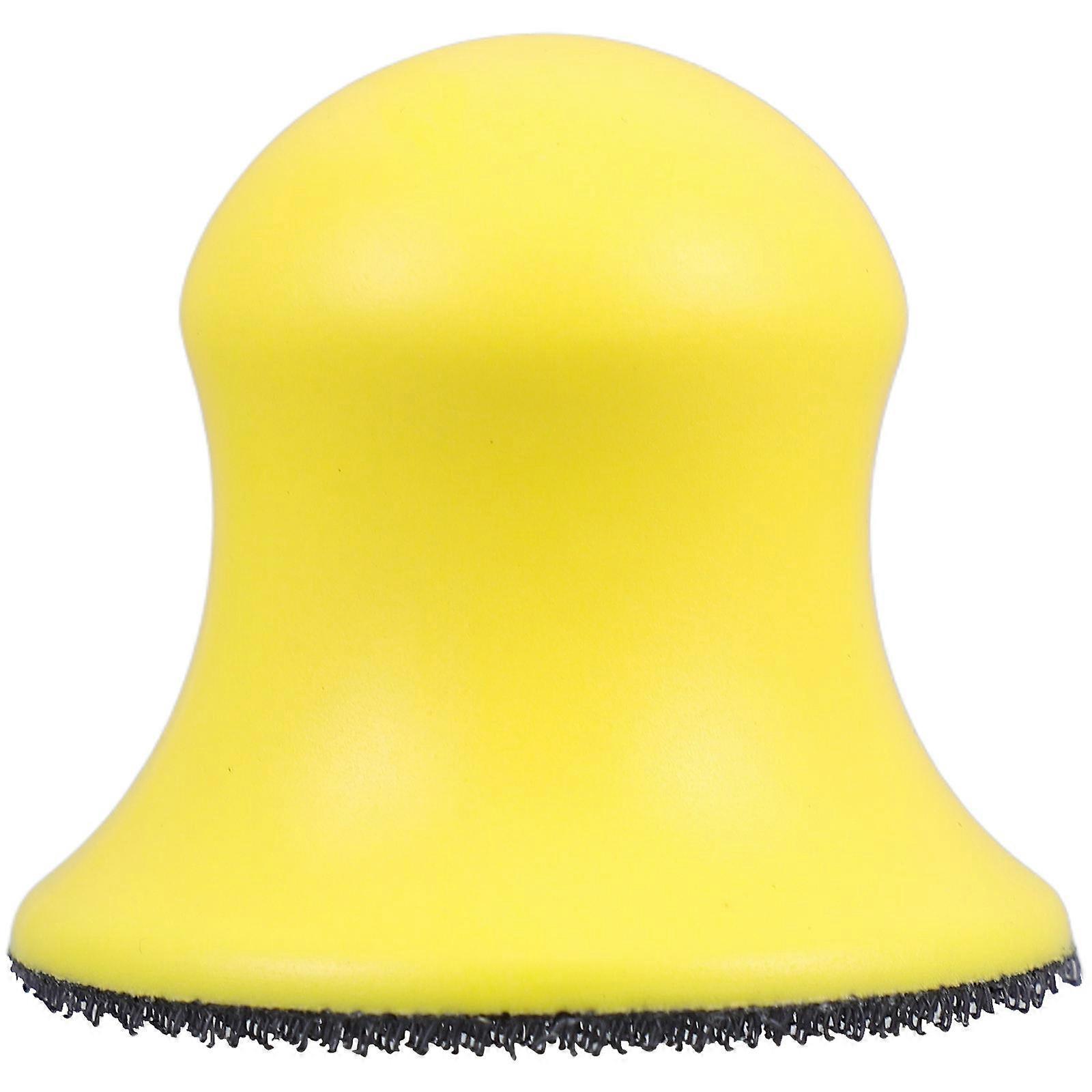 Handheld Foaming Sanding Blocks Hook And Loop Hand Sanding Blocks For Woodworking Furniture Restoration Yellow 5 00X5 00X4 00CM 1Set