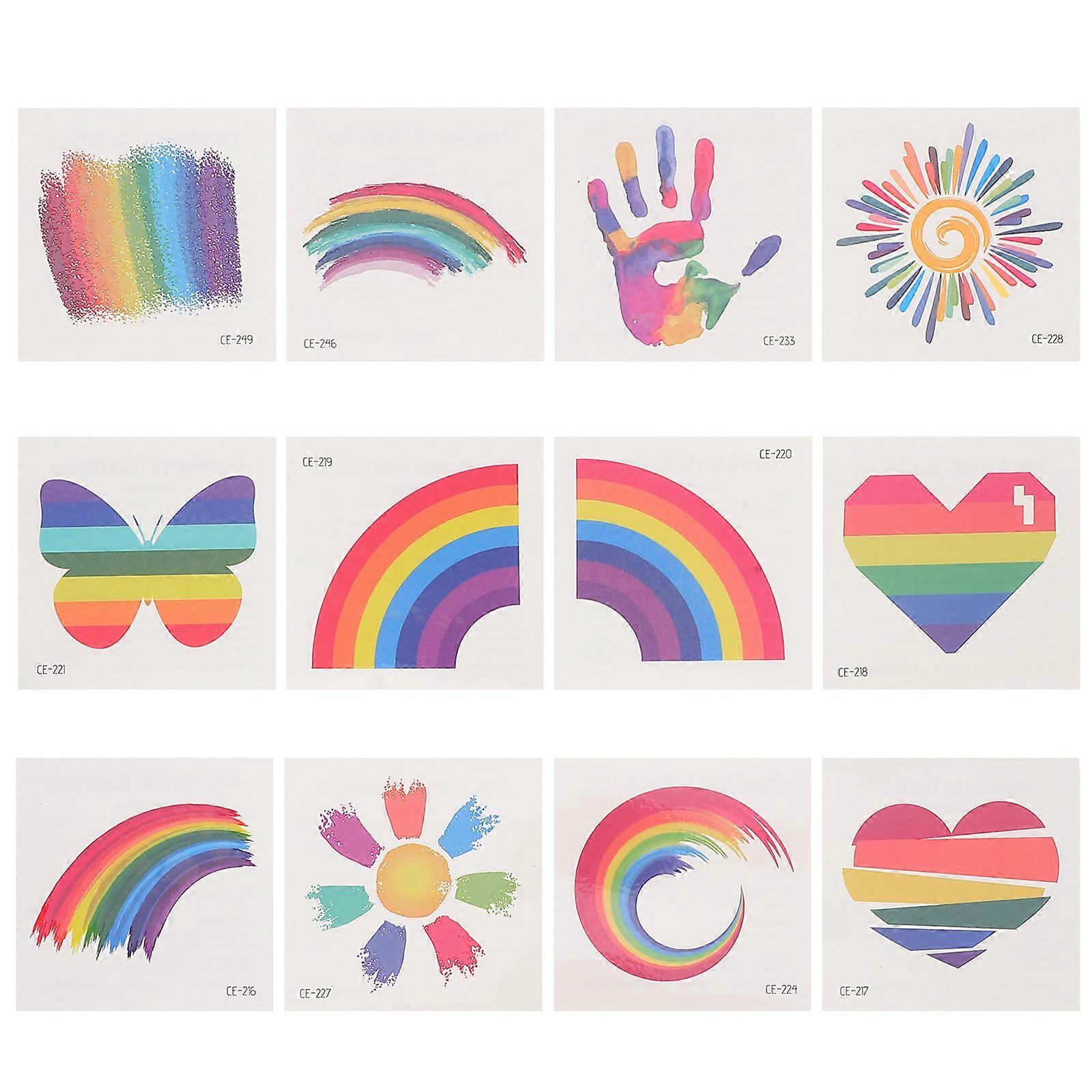 24pcs Temporary Face Stickers for Parades