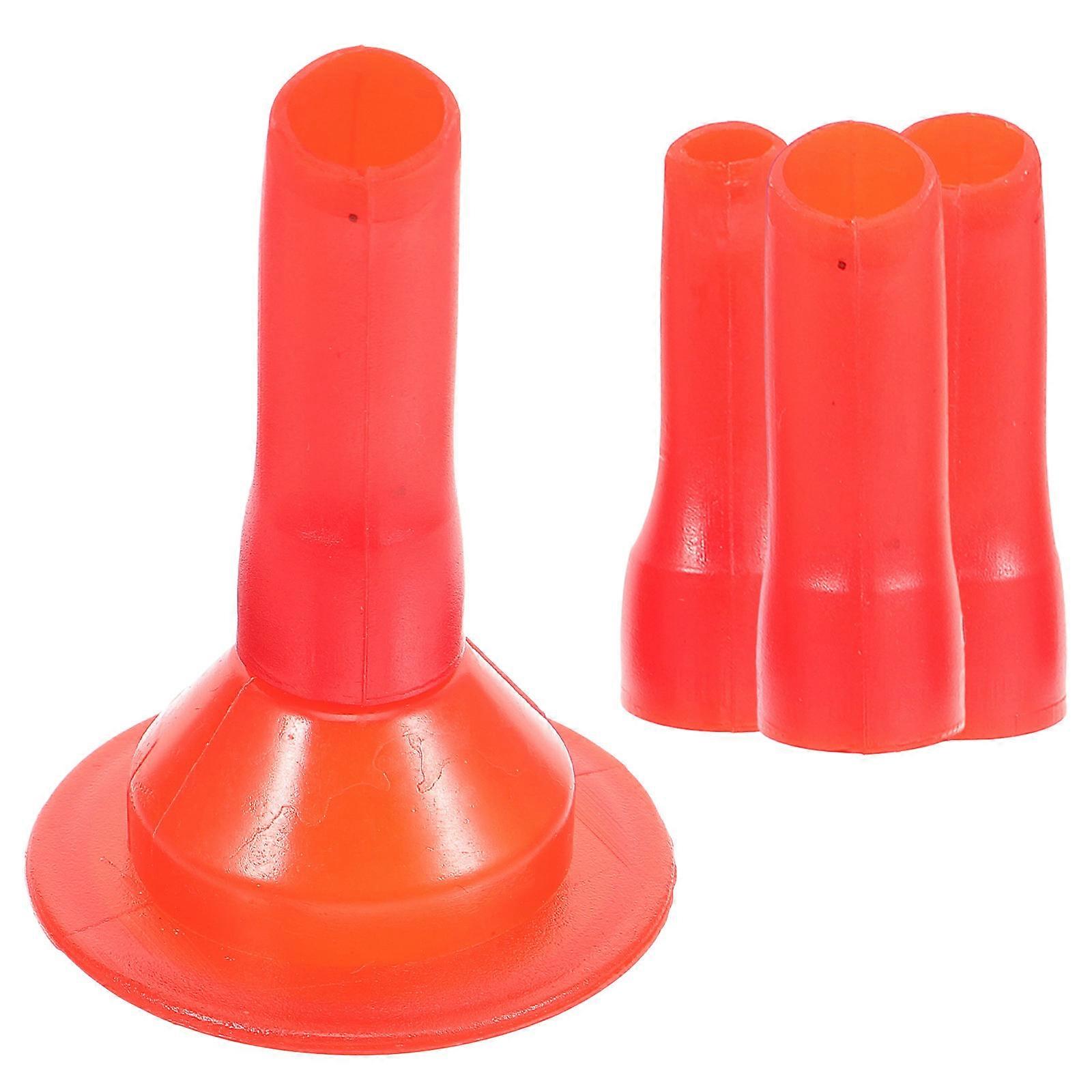 Caulk Extension Nozzle Tip Replacement Non Stick Wear Resistant For Construction Frames Simple Design Plastic 4Pcs