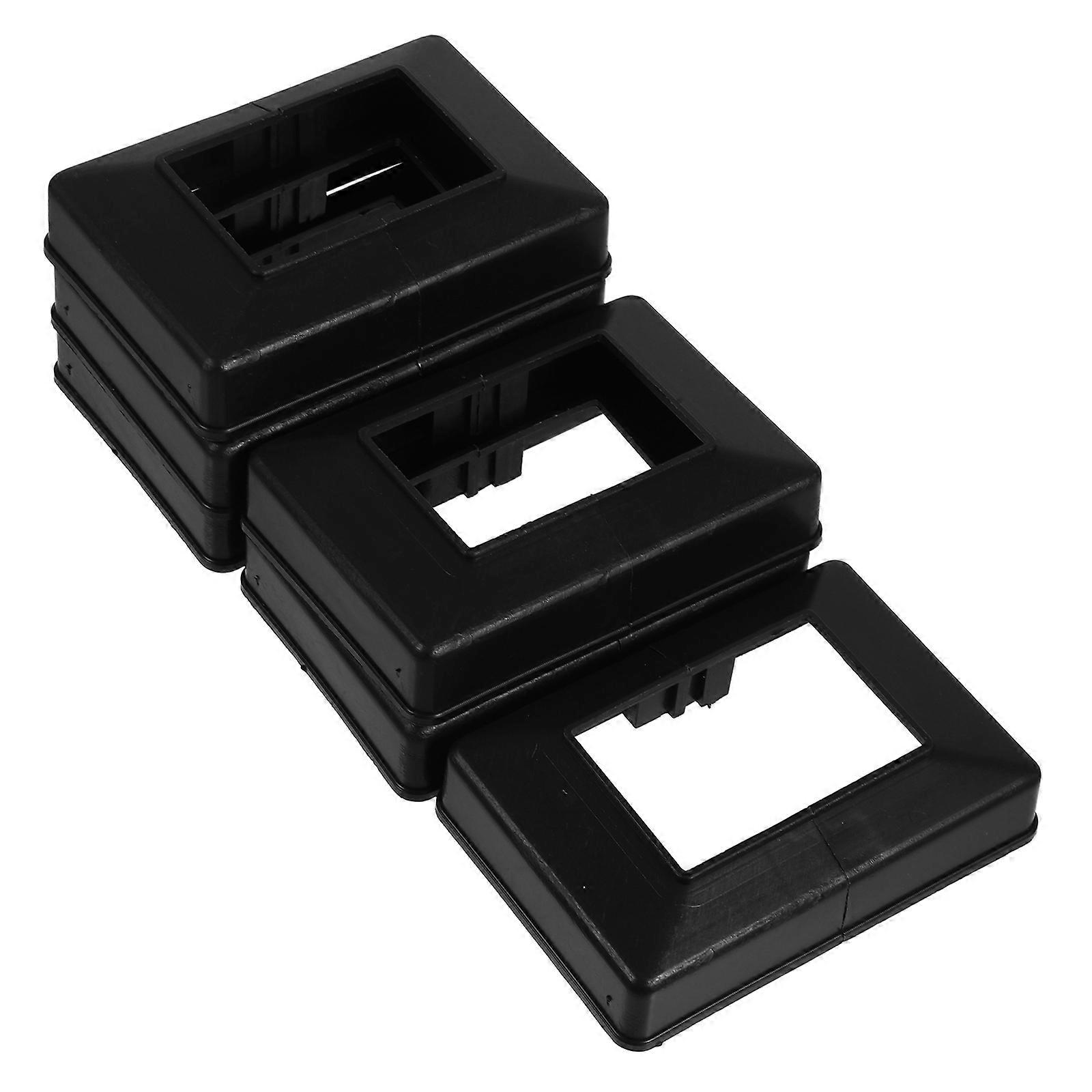 Saia de Poste Base de Varanda Deck Capa de Poste Varanda 6Pcs