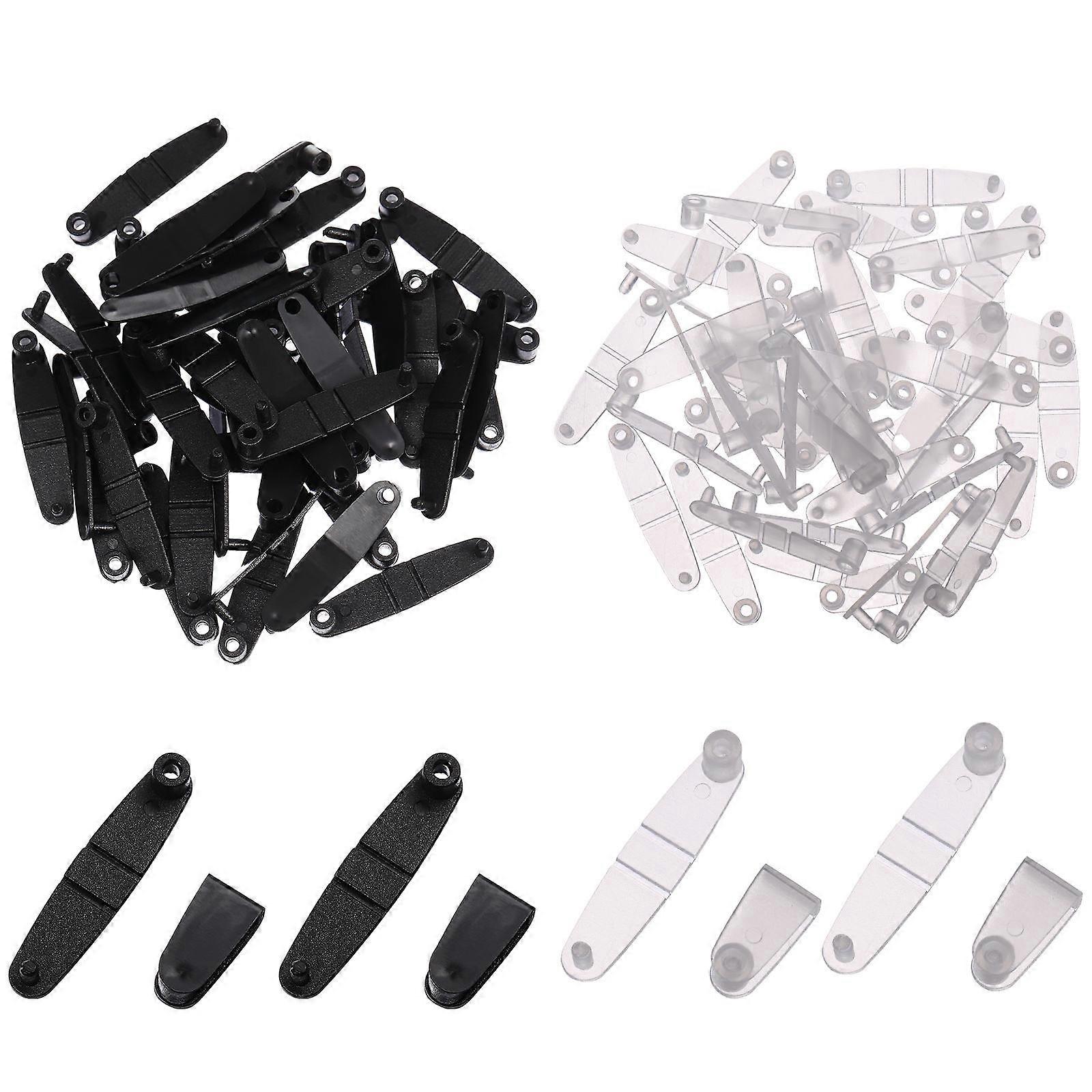 Clear Strap Key Chain Connectors UV Resistant Colorful Keychains for DIY, Badges, and Accessories Bulk Pack of 100pcs Plastic Keychain Holders