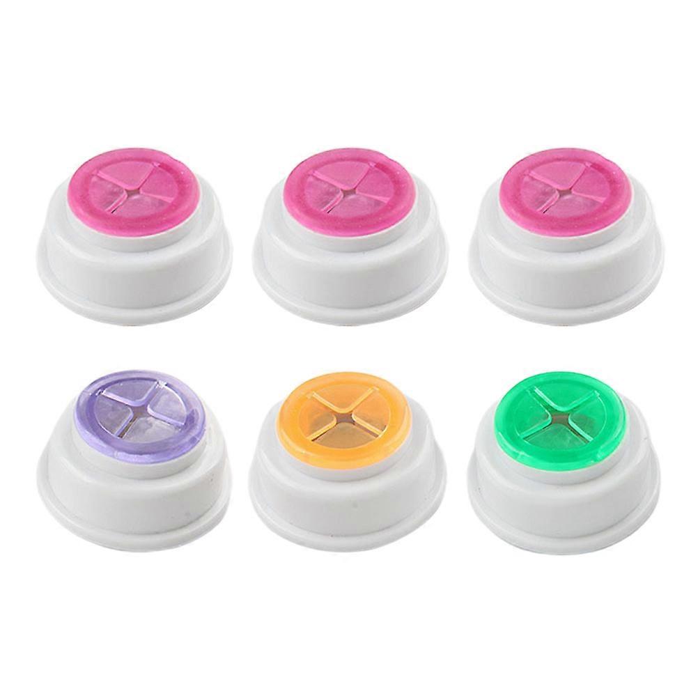 دفع وسحب مشبك تصميم حامل منشفة المطبخ مصاصة رف منشفة الحمام لون متنوع 5.30X5.30X2.50CM 6 مجموعات