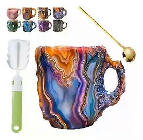 New Creative Mineral Crystal Coffee Cup Purple