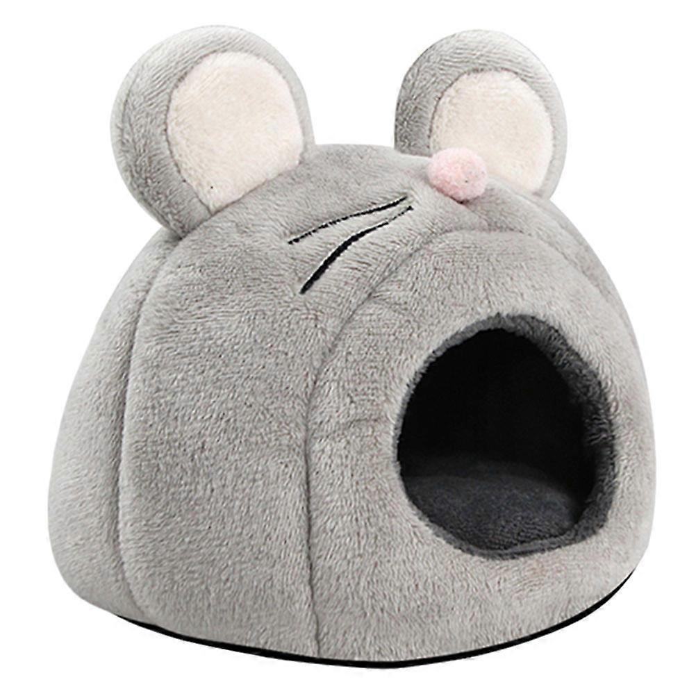 Portable Cozy Hideout for Small Animals – Adorable Mouse Design Sleeping Nest for Hamsters, Guinea Pigs, Chinchillas, and Rabbits