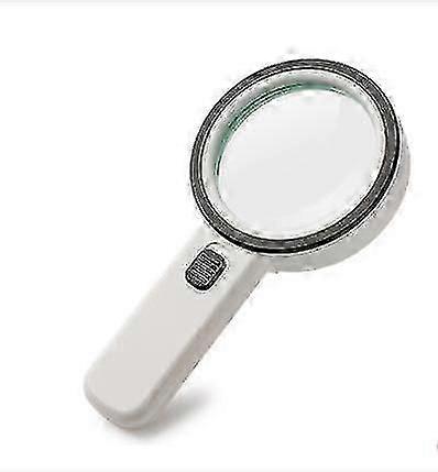 Magnifying Glass With Light,Handheld Large Magnifying Glass 12 Led Illuminated Lighted Magnifier For Macular Degeneration, Seniors Reading, Soldering