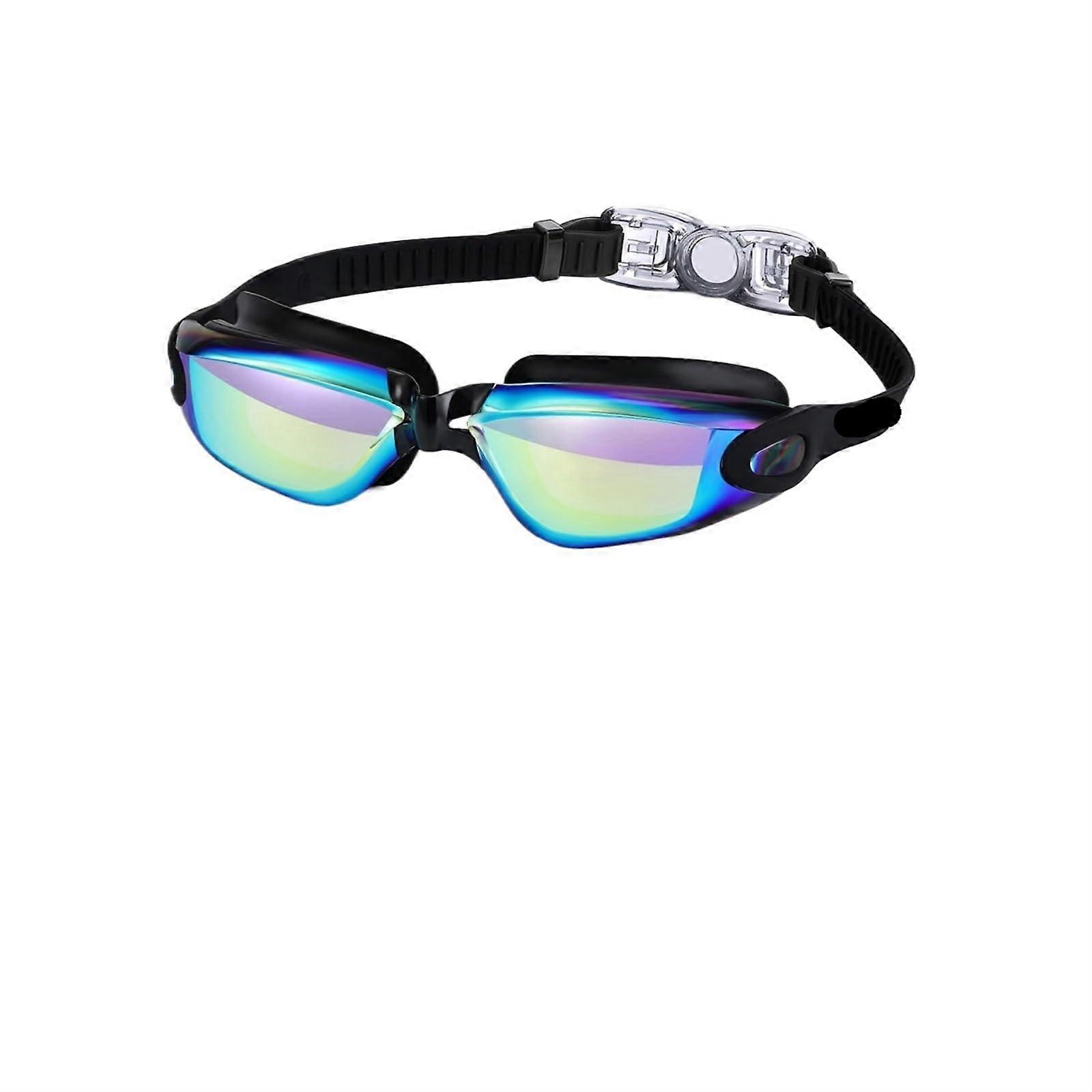 Professional Swimming Goggles for Adults with AntiFog and (BlackBlue)