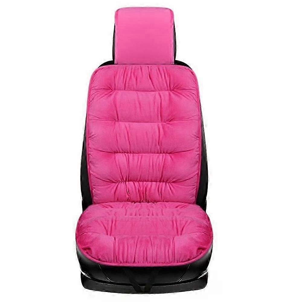 Type B Winter Car Seat Plush Cushion Warm Single Front Seat Cushion with Back Support