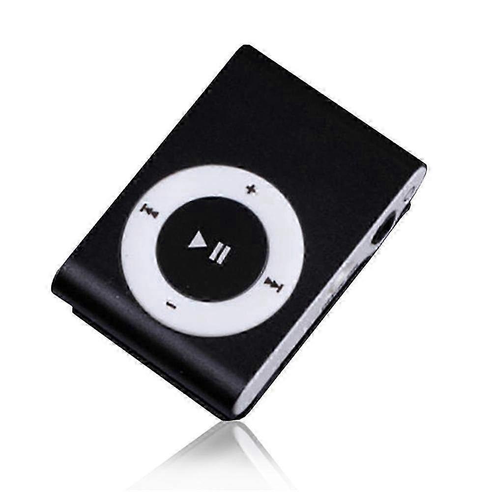 Portable Mini MP3 Player with 3.5mm Jack and USB Port, Compact Metal Music Media Player for On-The-Go Listening