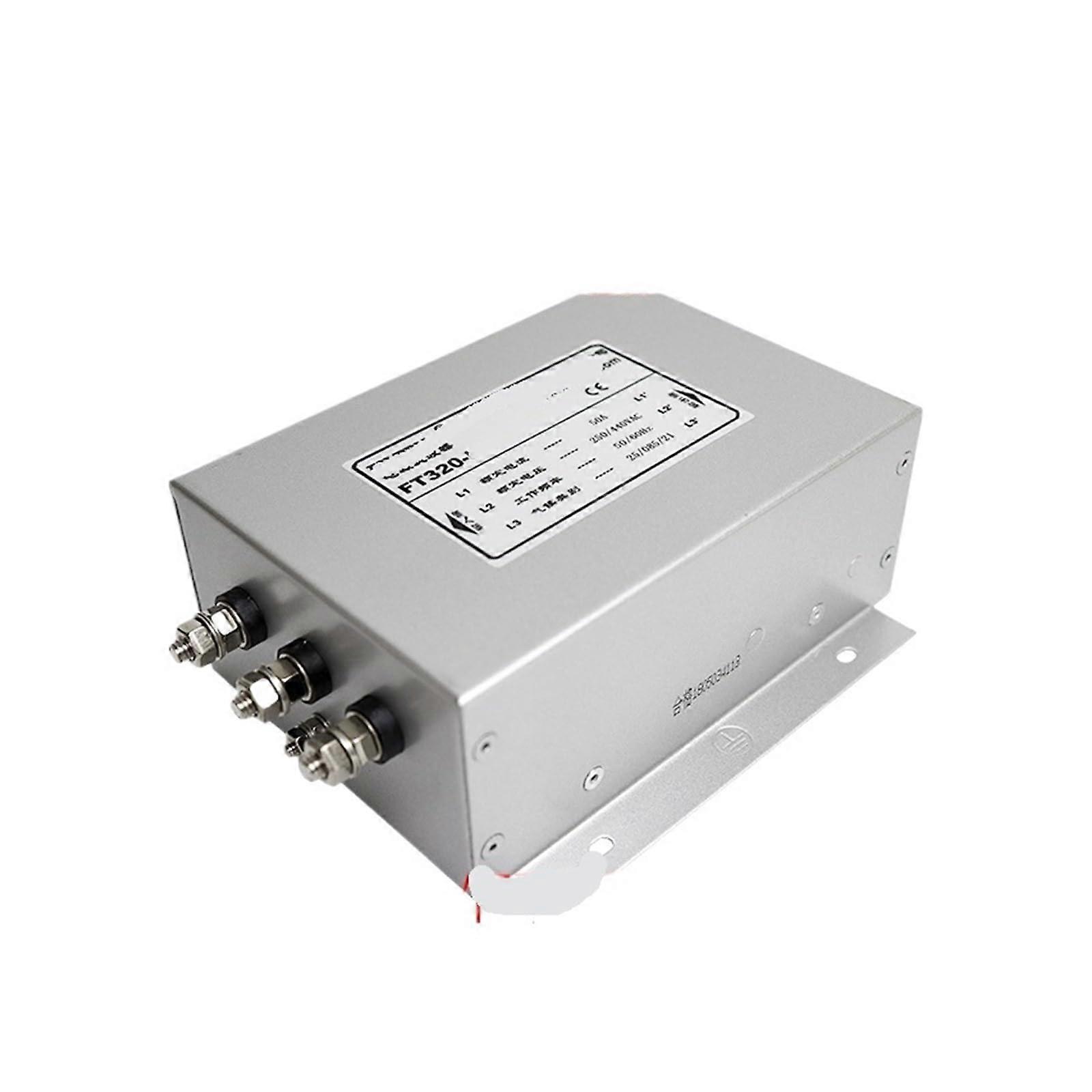Threephase threewire 380V AC EMI filter inverter servo output input 440V (FT32080) FT32080 Black