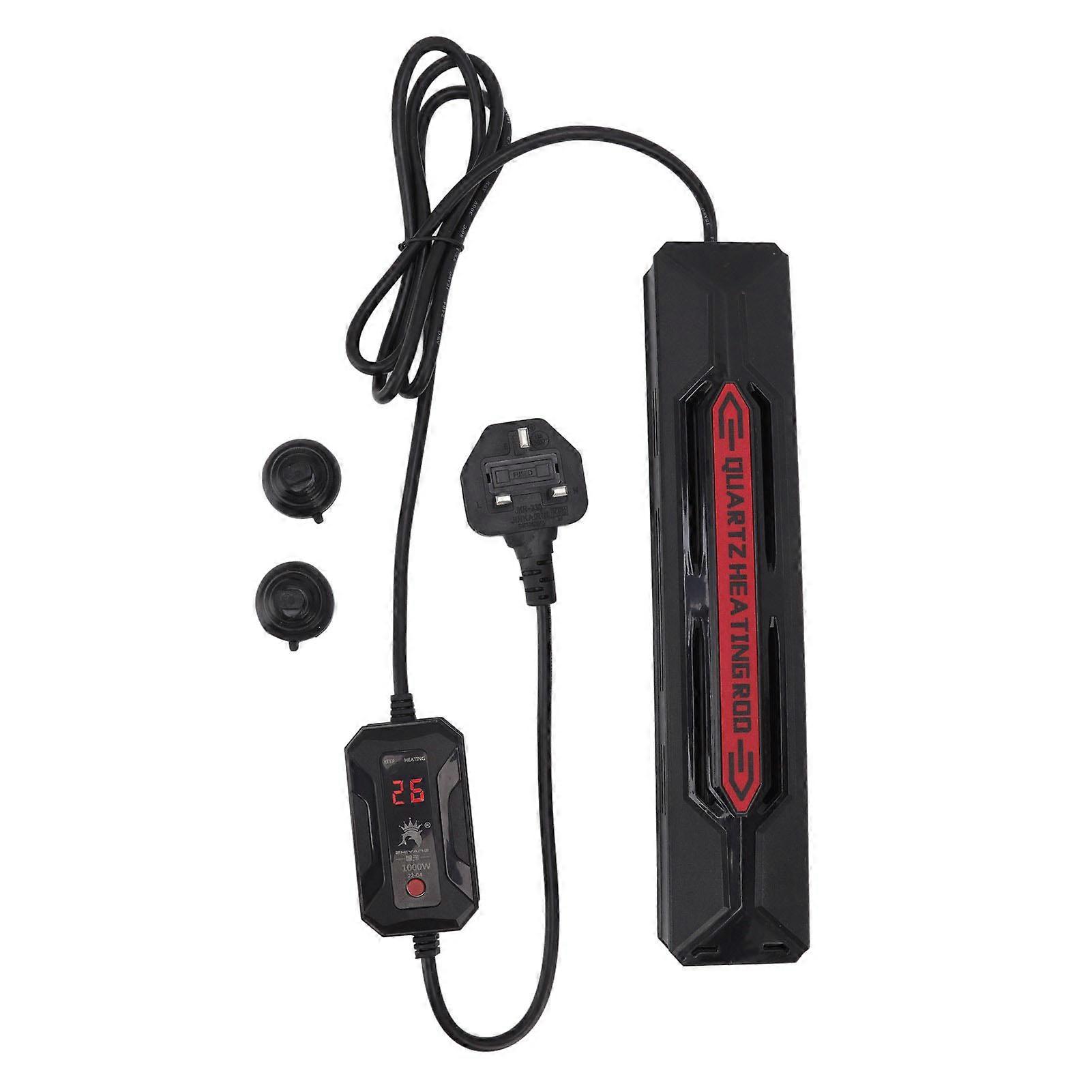 800W Aquarium Heater Explosion Proof Aquarium Quartz Heating Rod with LED Temperature Display UK Plug 220V