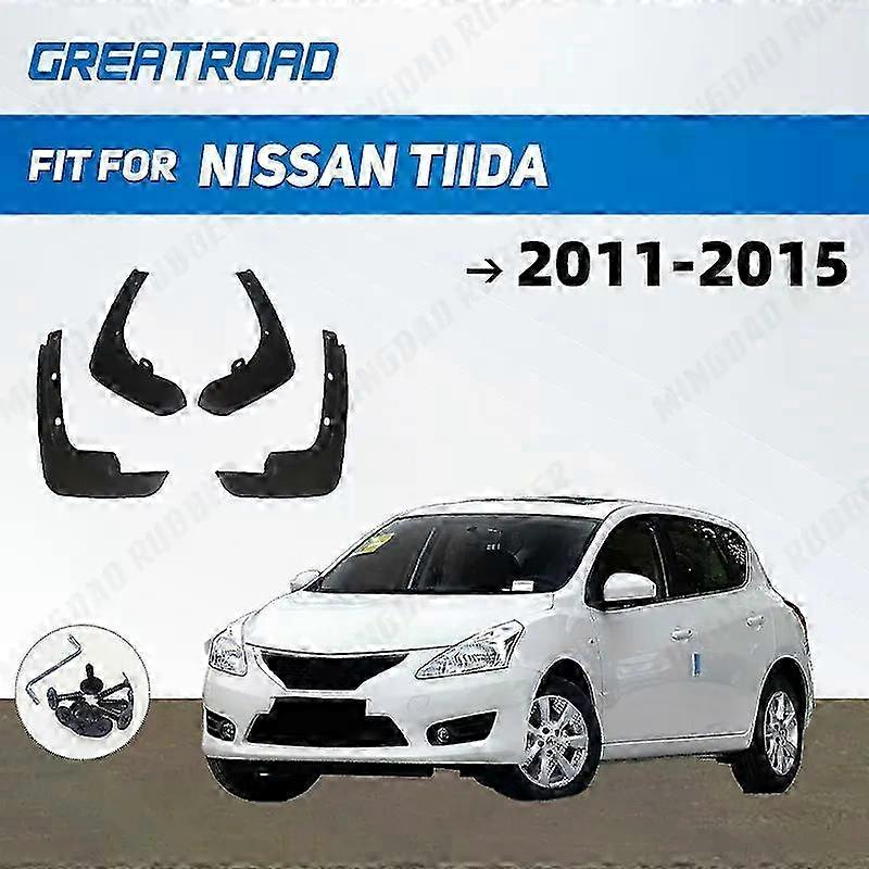 Fender Mudguard Splash Flap Accessories for Compatible Nissan Tiida 2011-2015