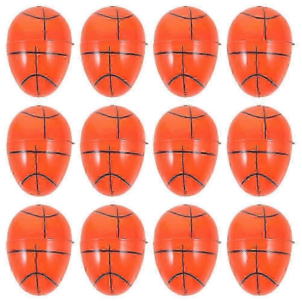 12pcs Fillable Easter Eggs Plastic Sports Ball Openable Easter Eggs Basket Stuffers