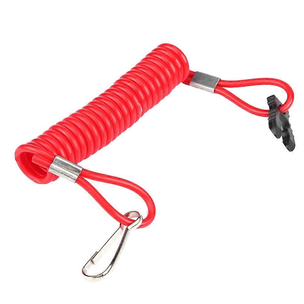 2 pcs Outboard Engine Ignition Emergency Kill Stop Switch Safety Tether Lanyard for Yamaha