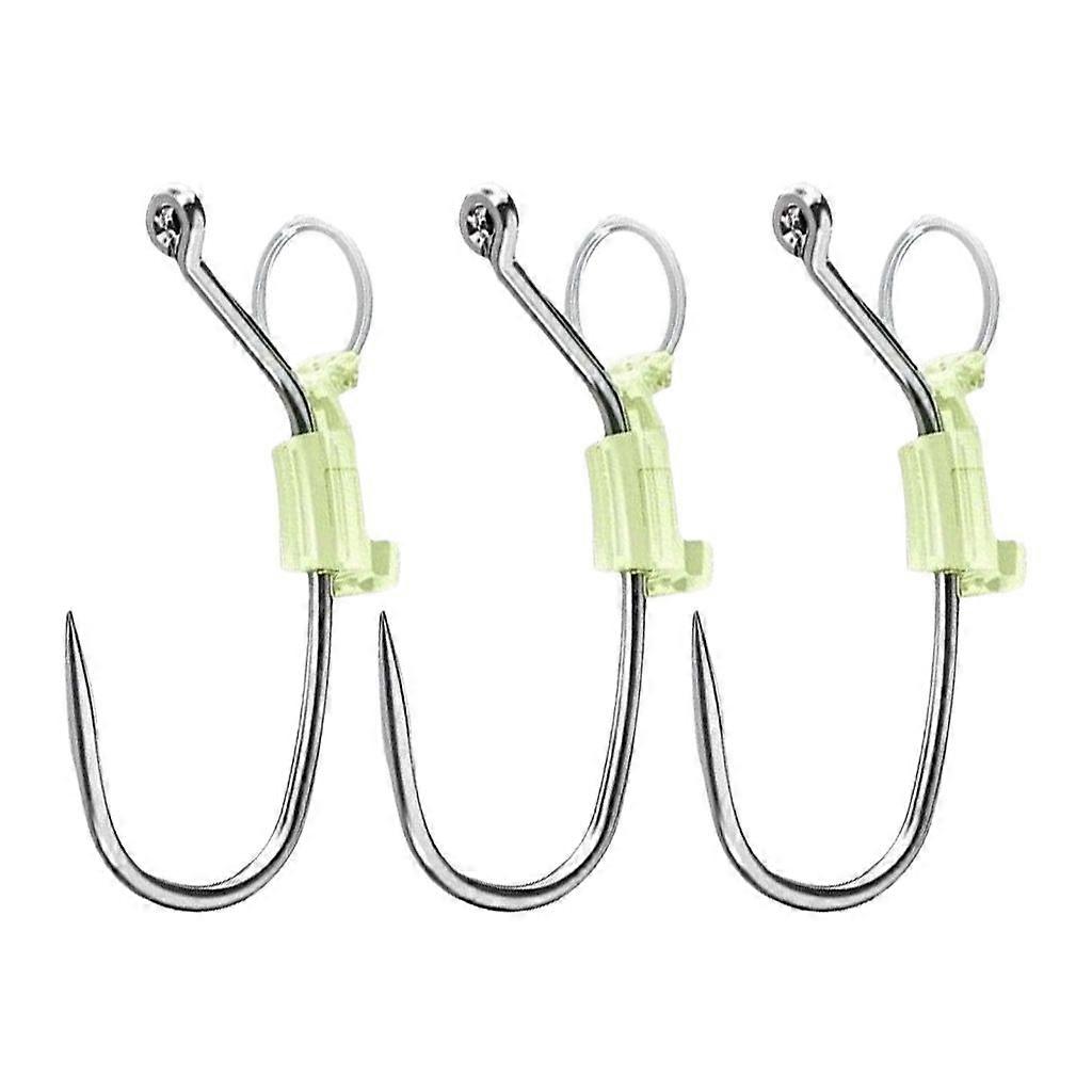 Luminously Live Shrimp Fixing Hook Heavy Duty Metal Barbed Fishhooks Enduring