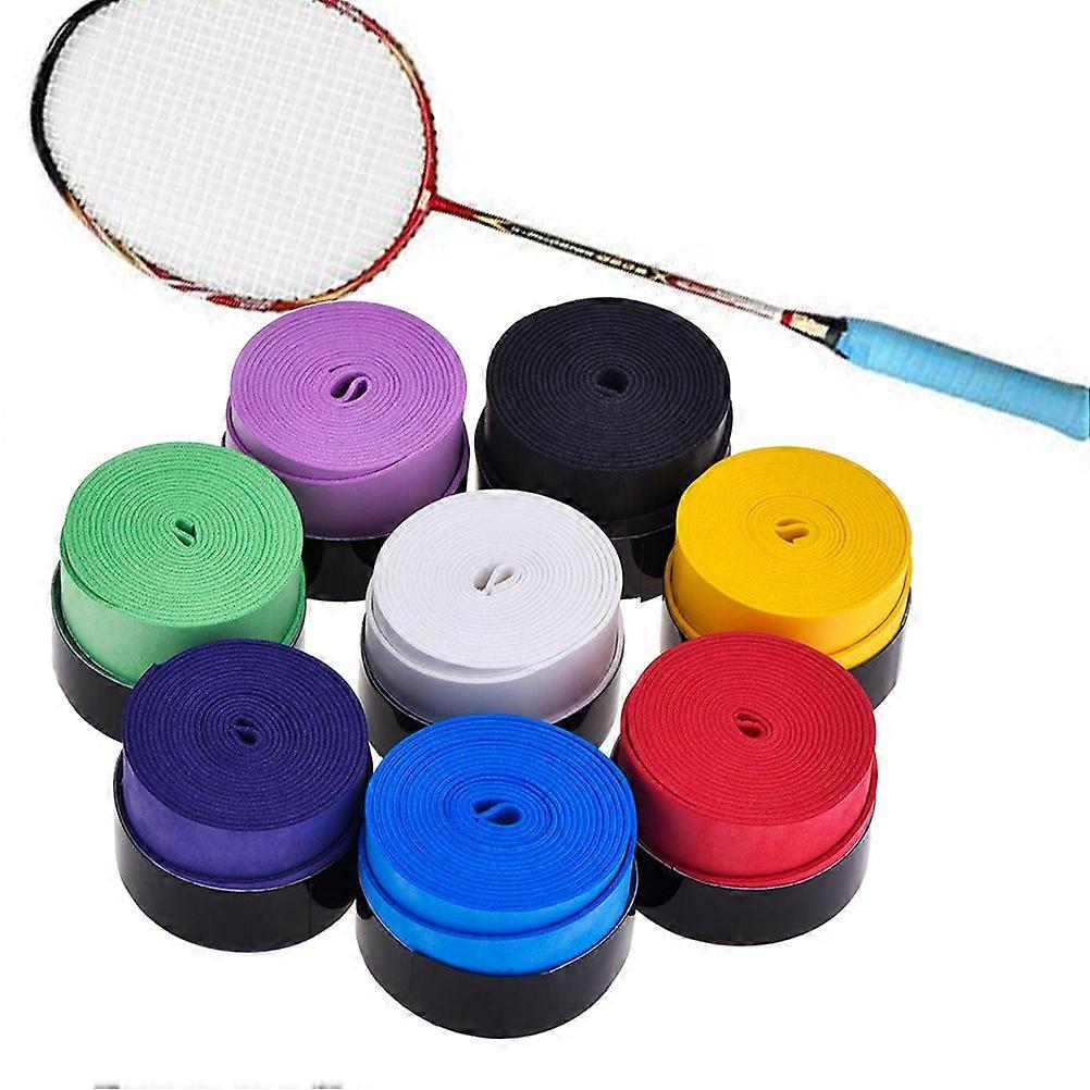 Sweat Absorbing PU Overgrip for Badminton & Tennis Rackets – Soft, Slip Resistant Grip Tape with Hollow Punch Design for Comfort