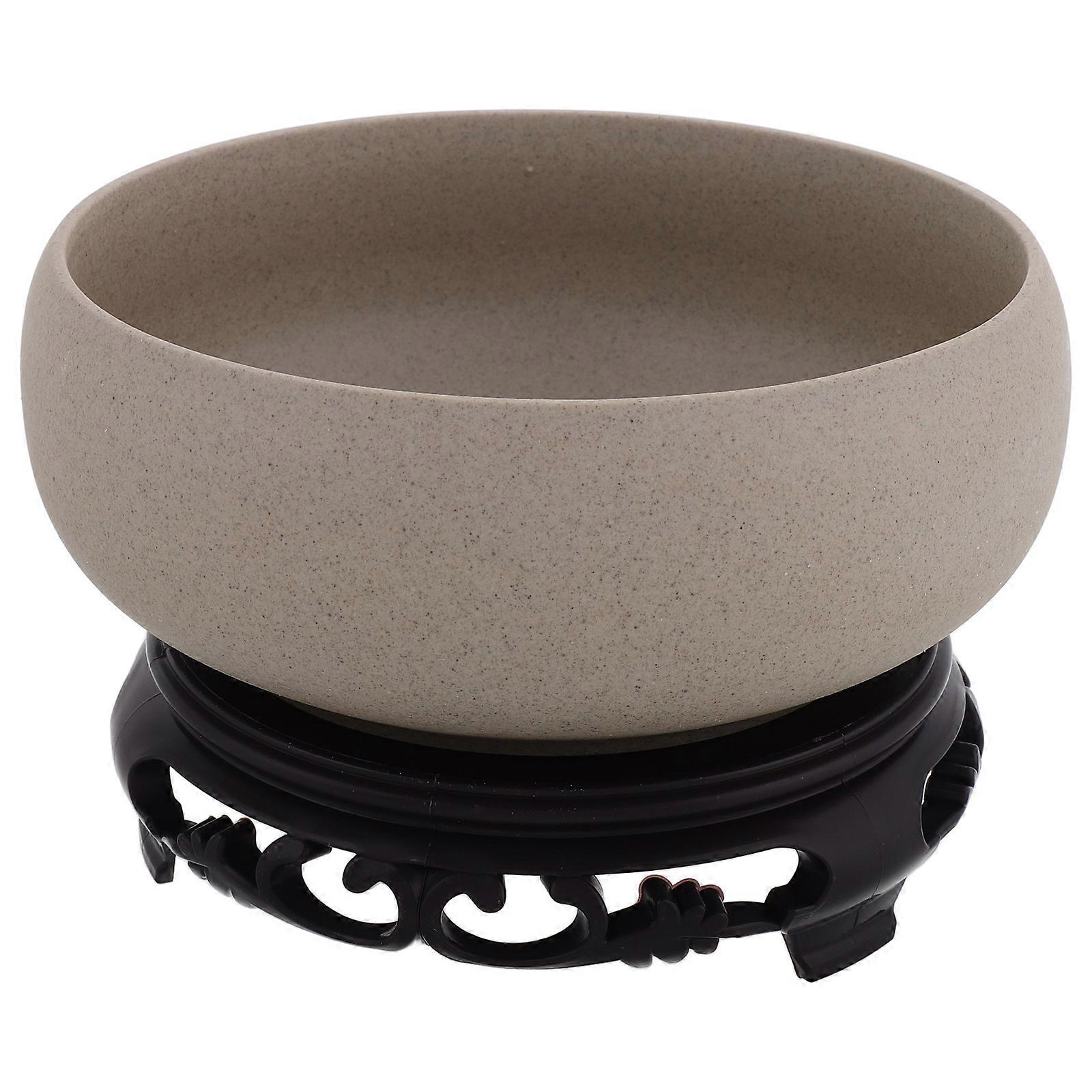 Ceramic Indoor Hydroponic Flower Pot Lotus Design Container for Orchids, Succulents, and Bonsai – Aesthetic Home Decoration