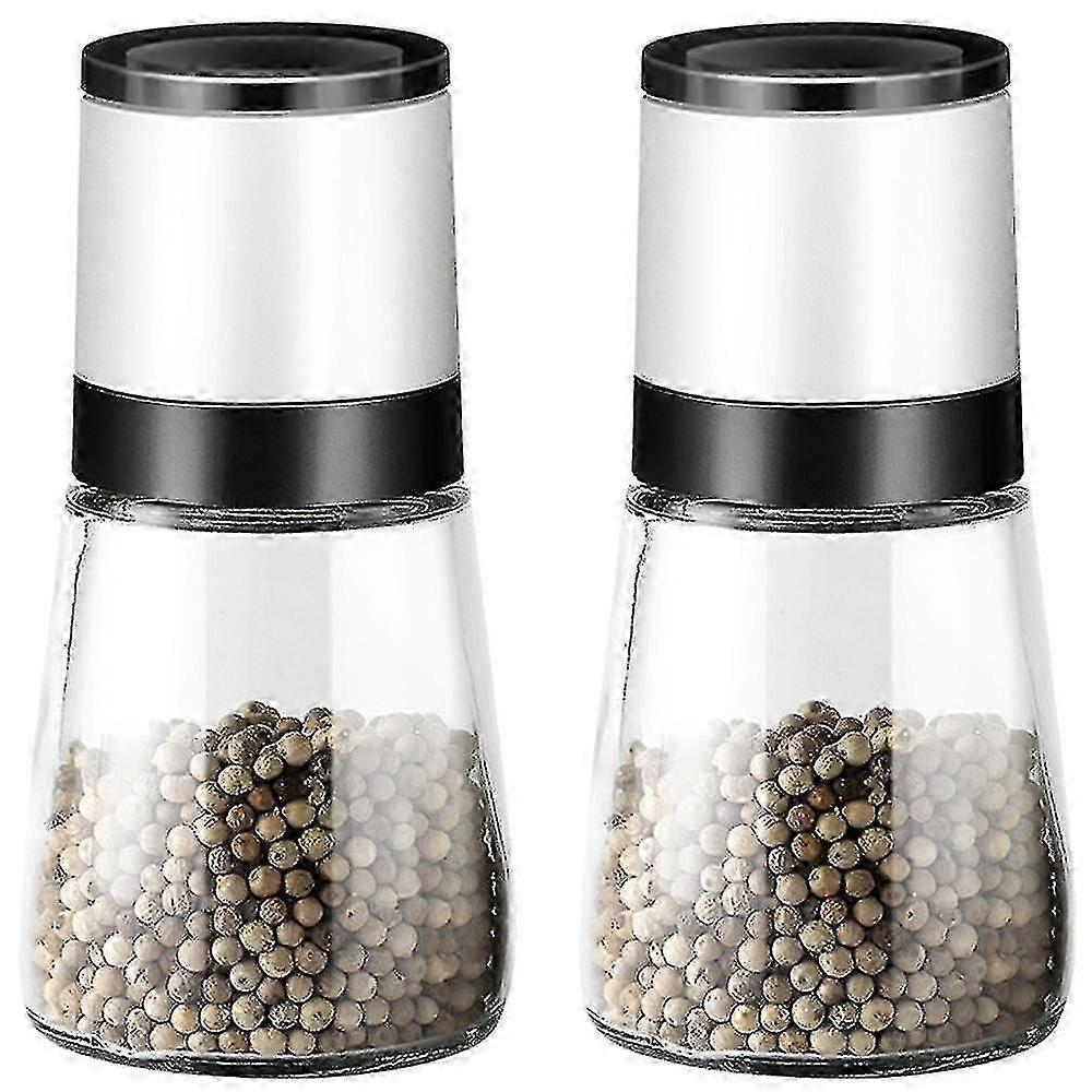 Premium suola- ja pippurimyllysarja, 2-osainen, säädettävä, uudelleentäytettävä