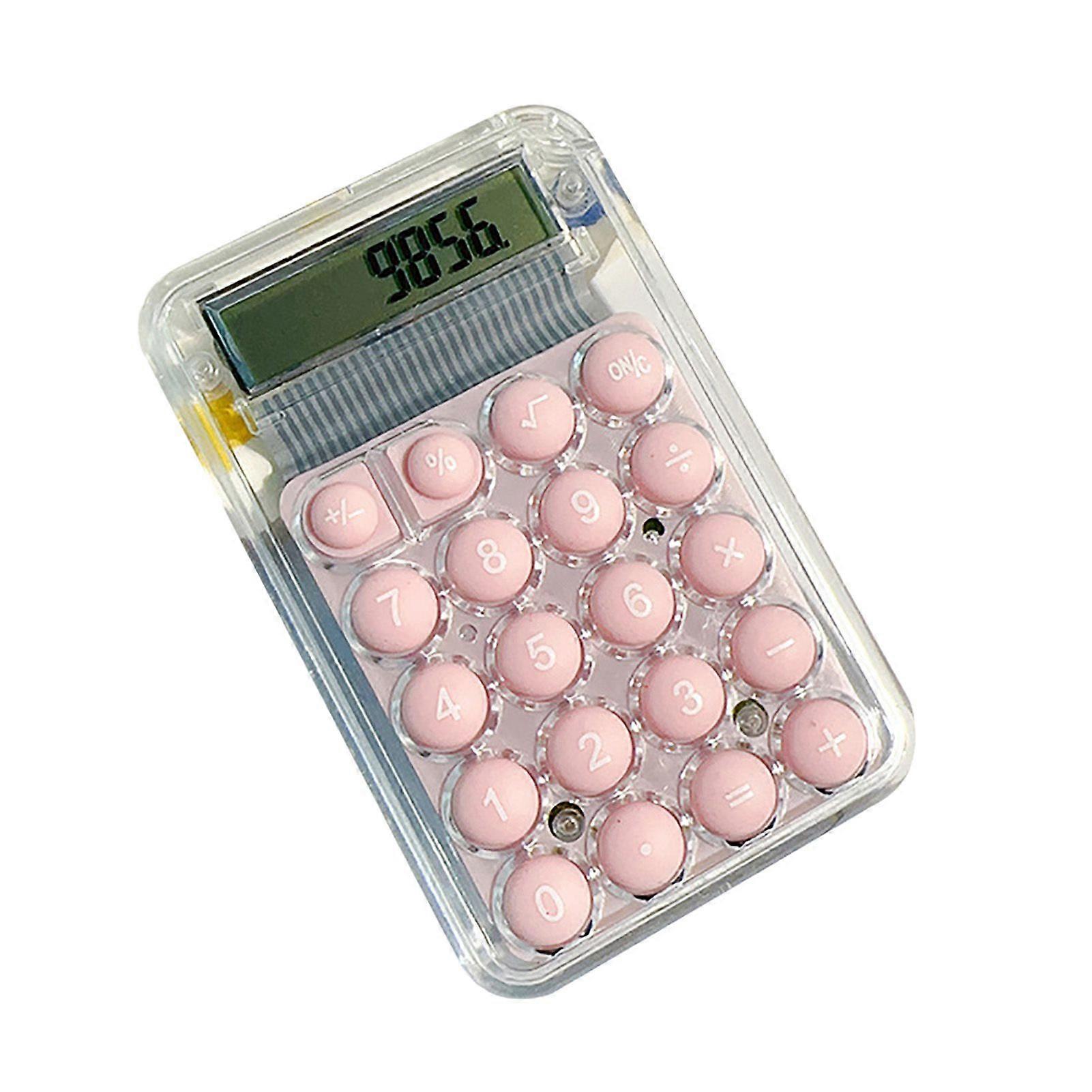 2025 Latest Model  Cute Calculator Soft Big Button Digital Display Silent